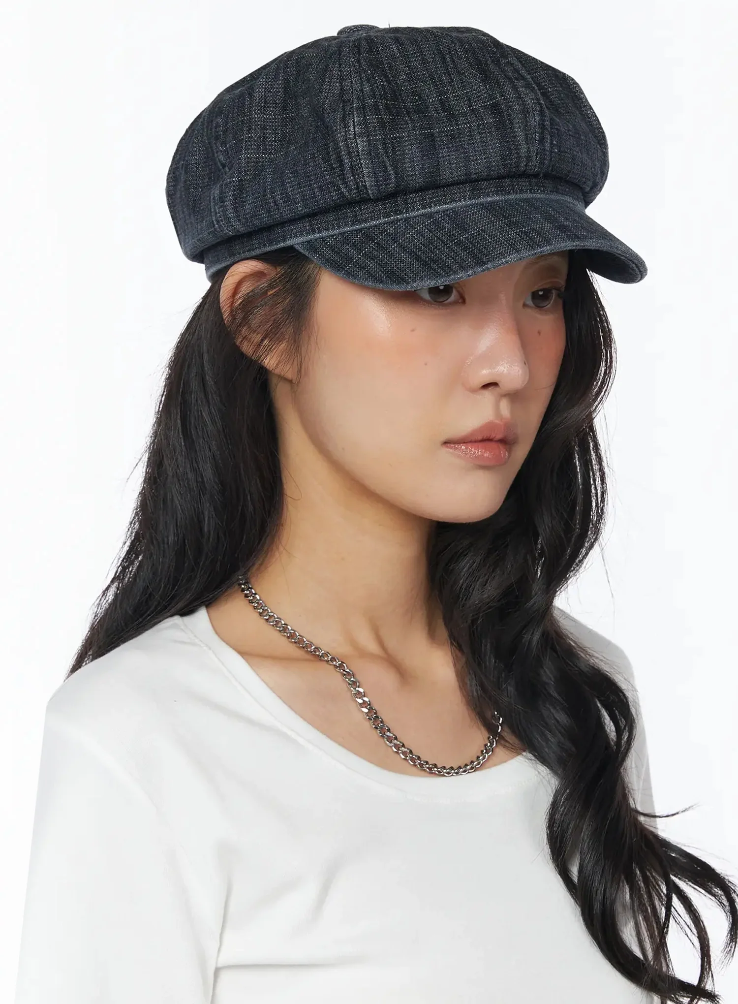Vintage Style Denim Hunting Cap IU508 - Image 5