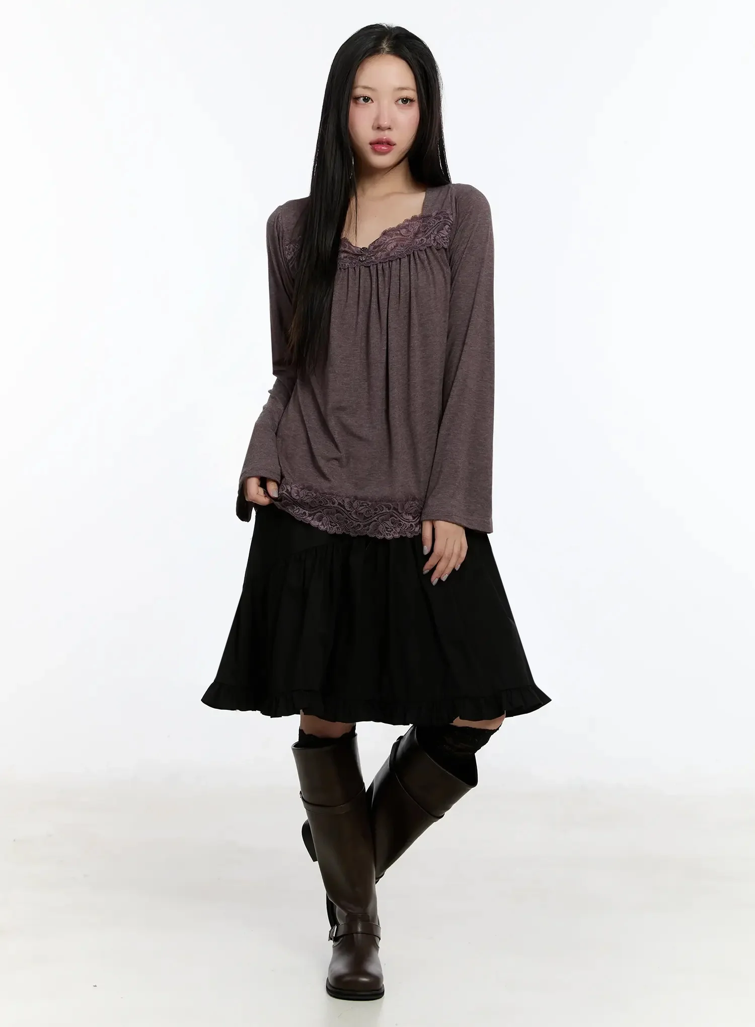 Vintage Style Lace Blouse IM509 - Image 4