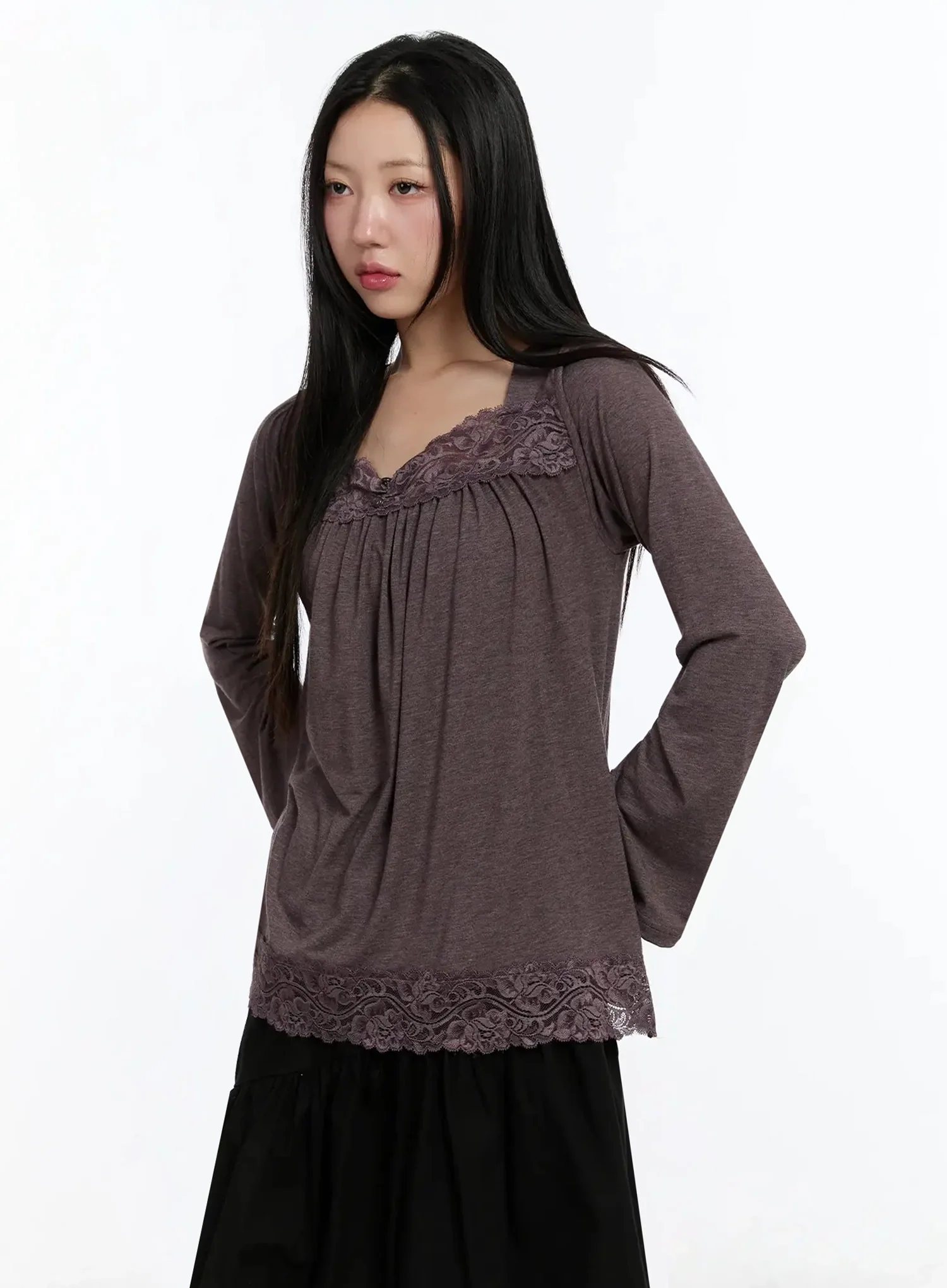 Vintage Style Lace Blouse IM509 - Image 7