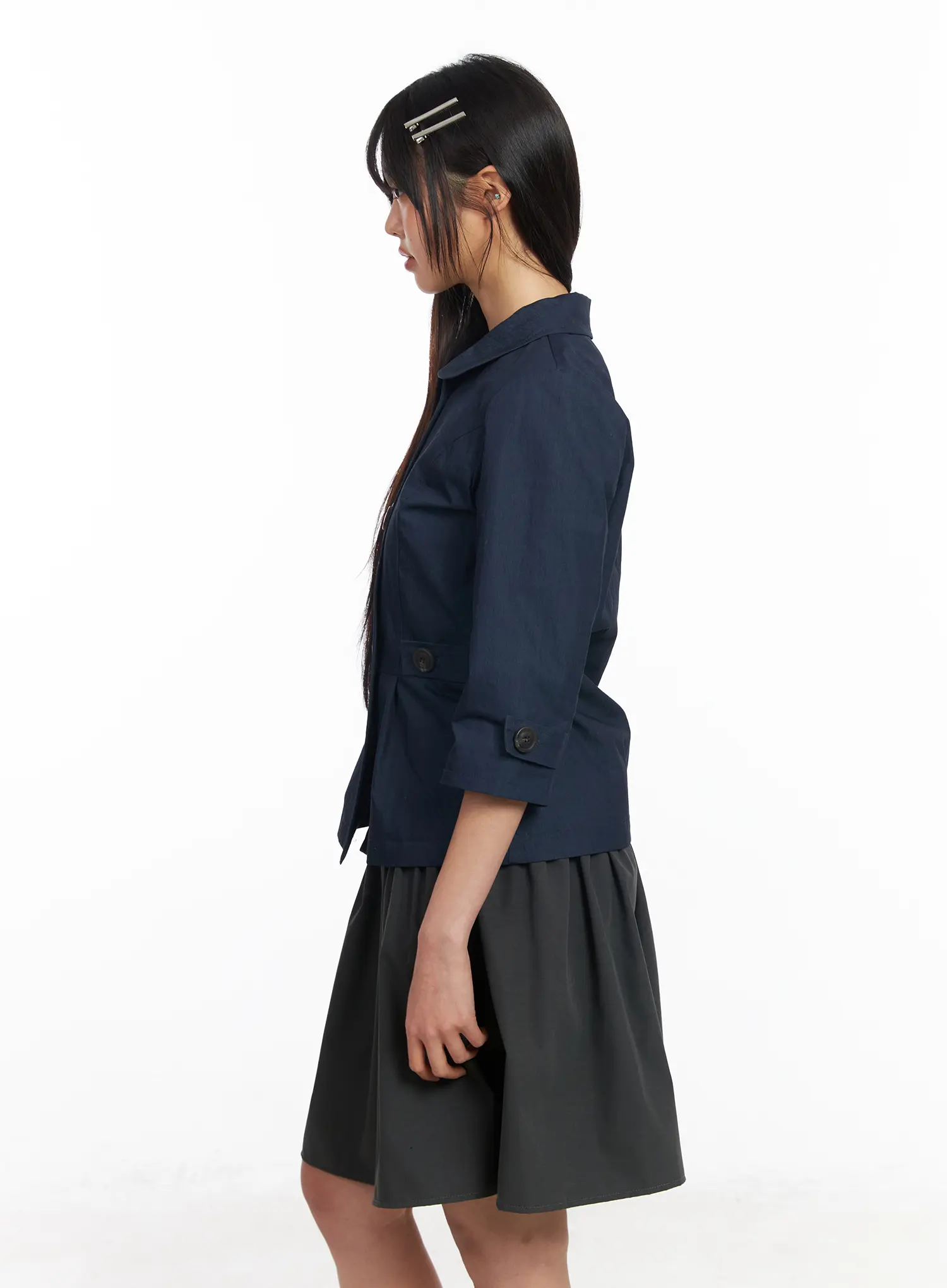 Vintage Three-Quarter Sleeve Shirt CF506 - Image 10