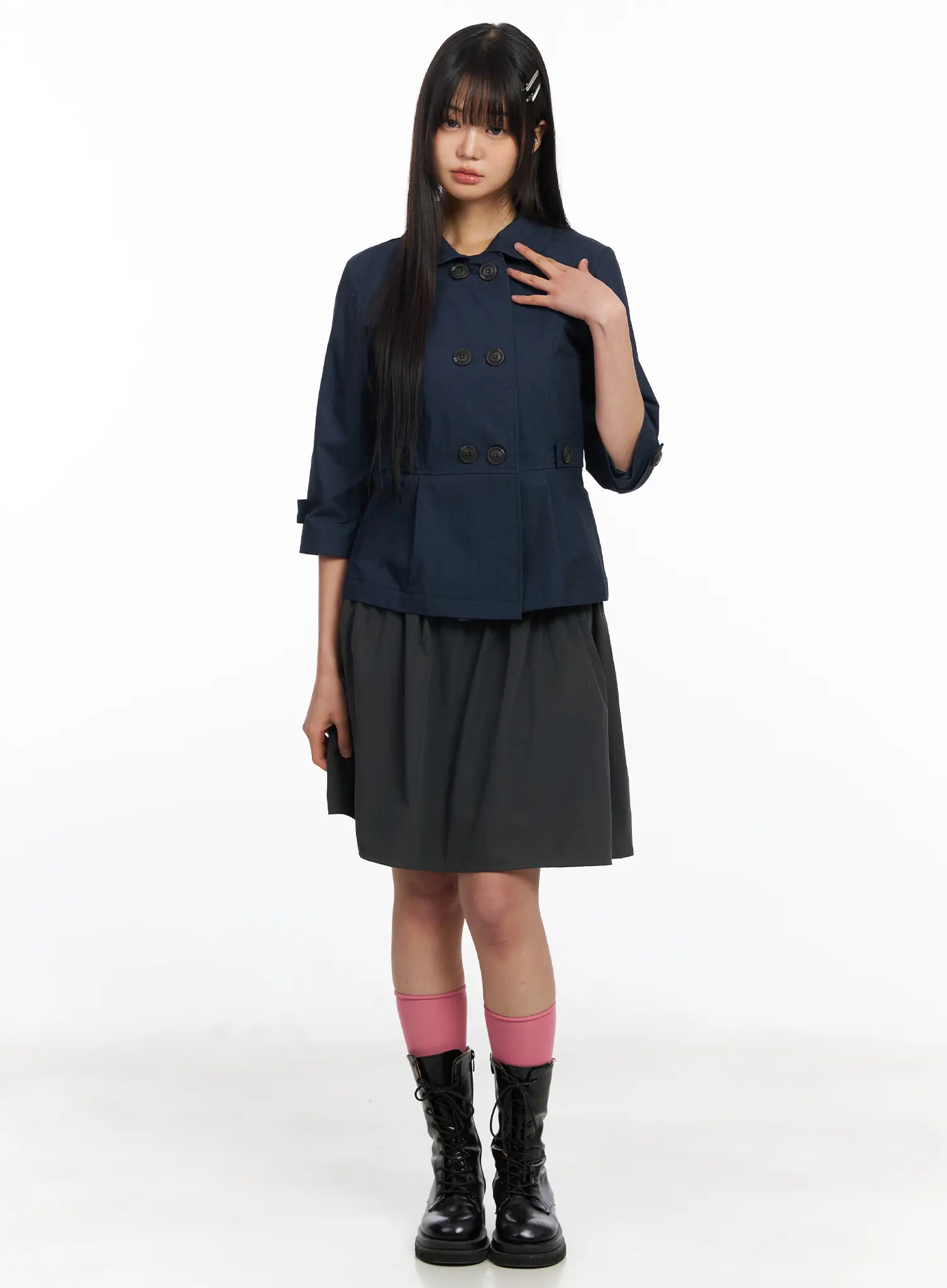 Vintage Three-Quarter Sleeve Shirt CF506 - Image 3