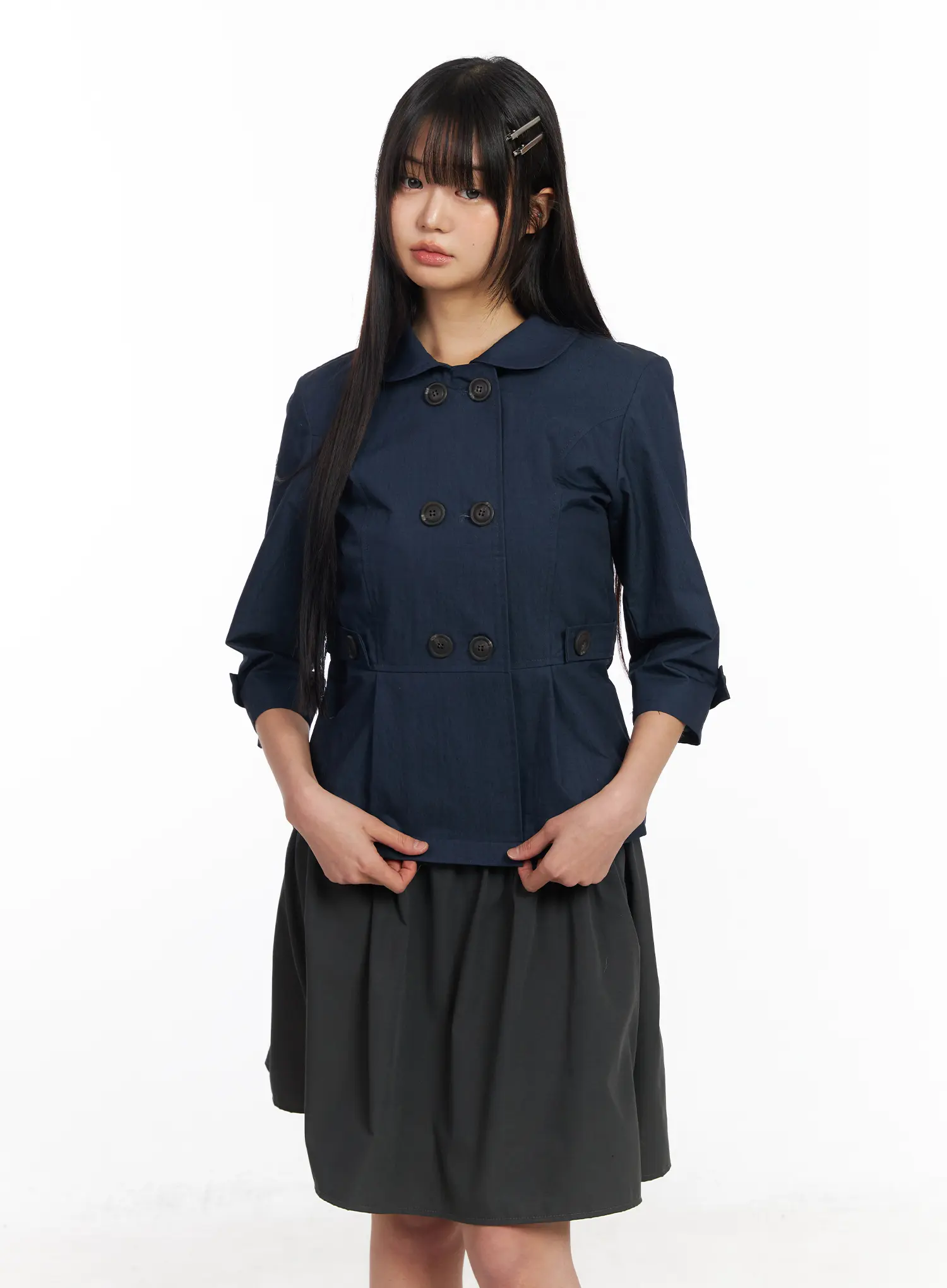 Vintage Three-Quarter Sleeve Shirt CF506 - Image 4
