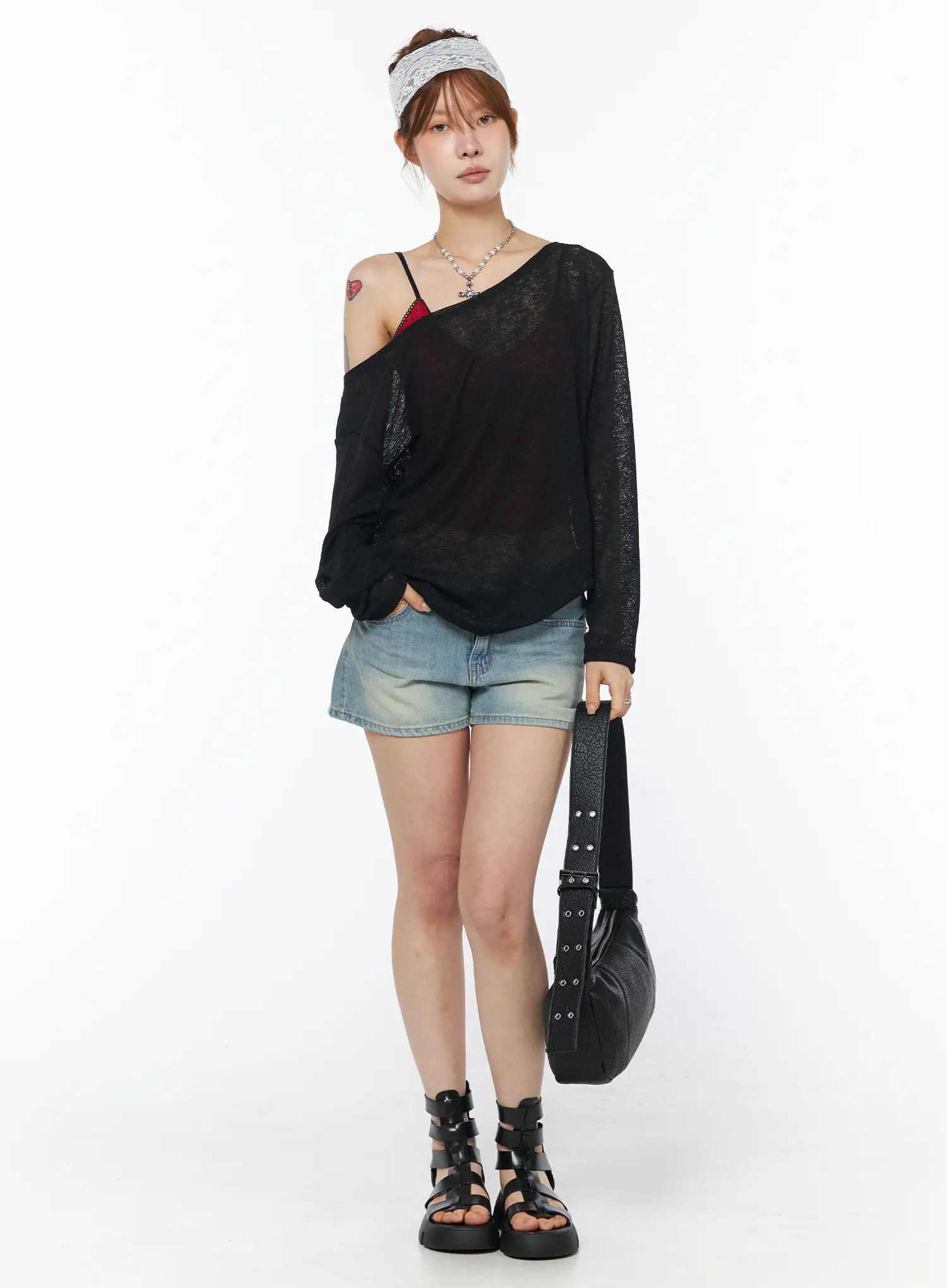 Vintage Wash Jean Shorts CY528 - Image 2
