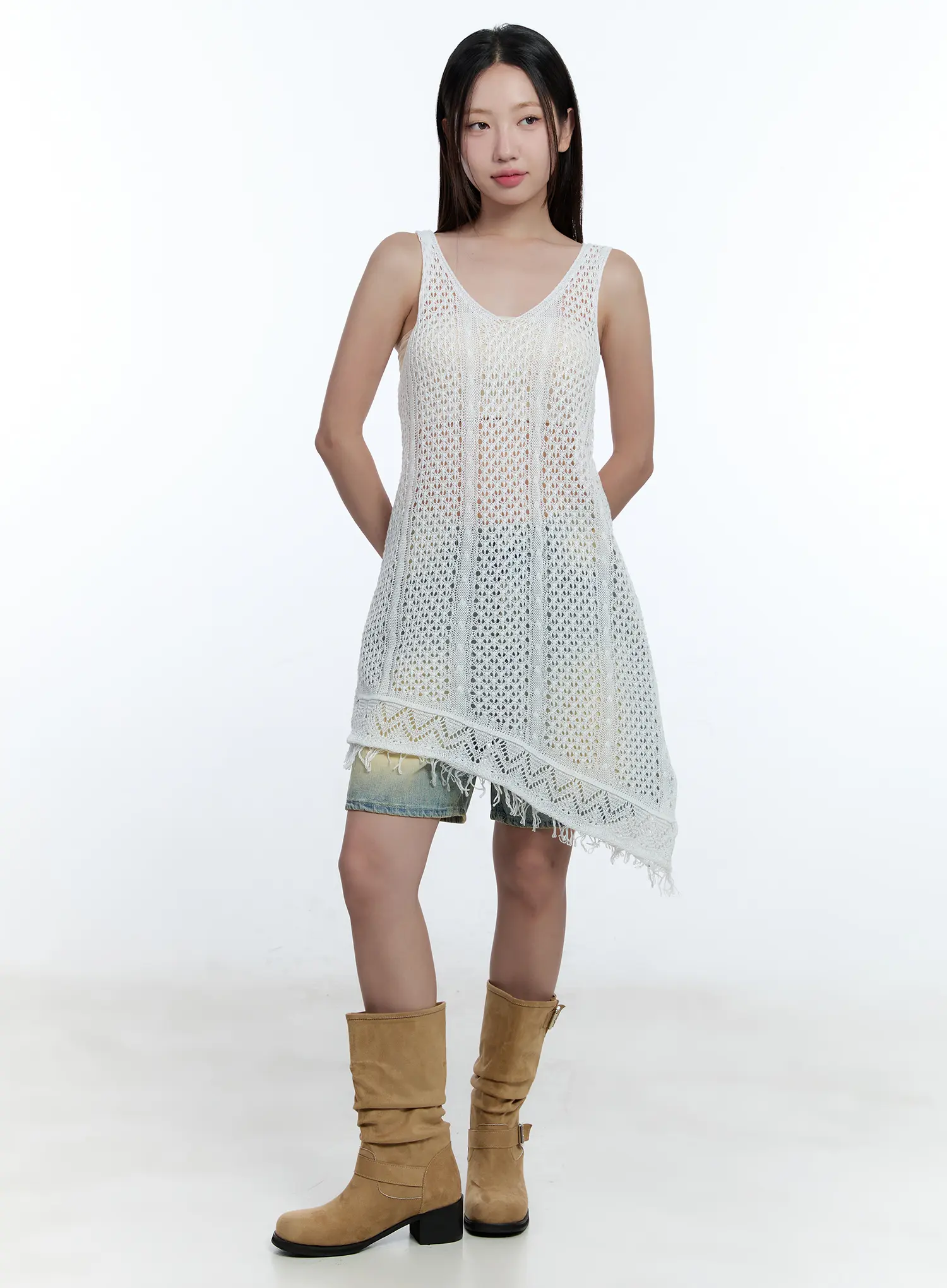Vintage Wash Jorts CU527 - Image 9