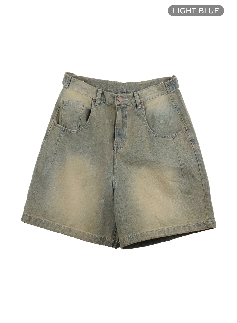 Vintage Washed Baggy Jorts IY410 - Image 8