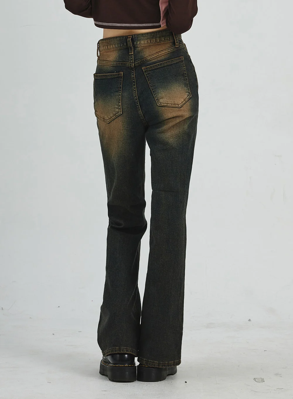 Vintage Washing Bootcut Jeans CD02 - Image 6