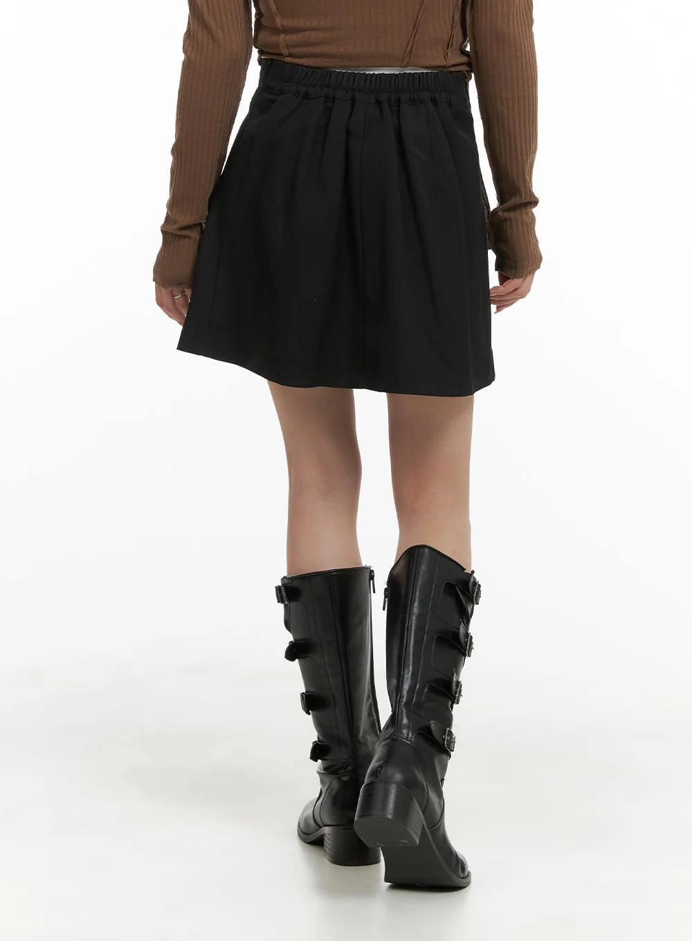 Waist Banding Pleated Mini Skirt CM427 - Image 6