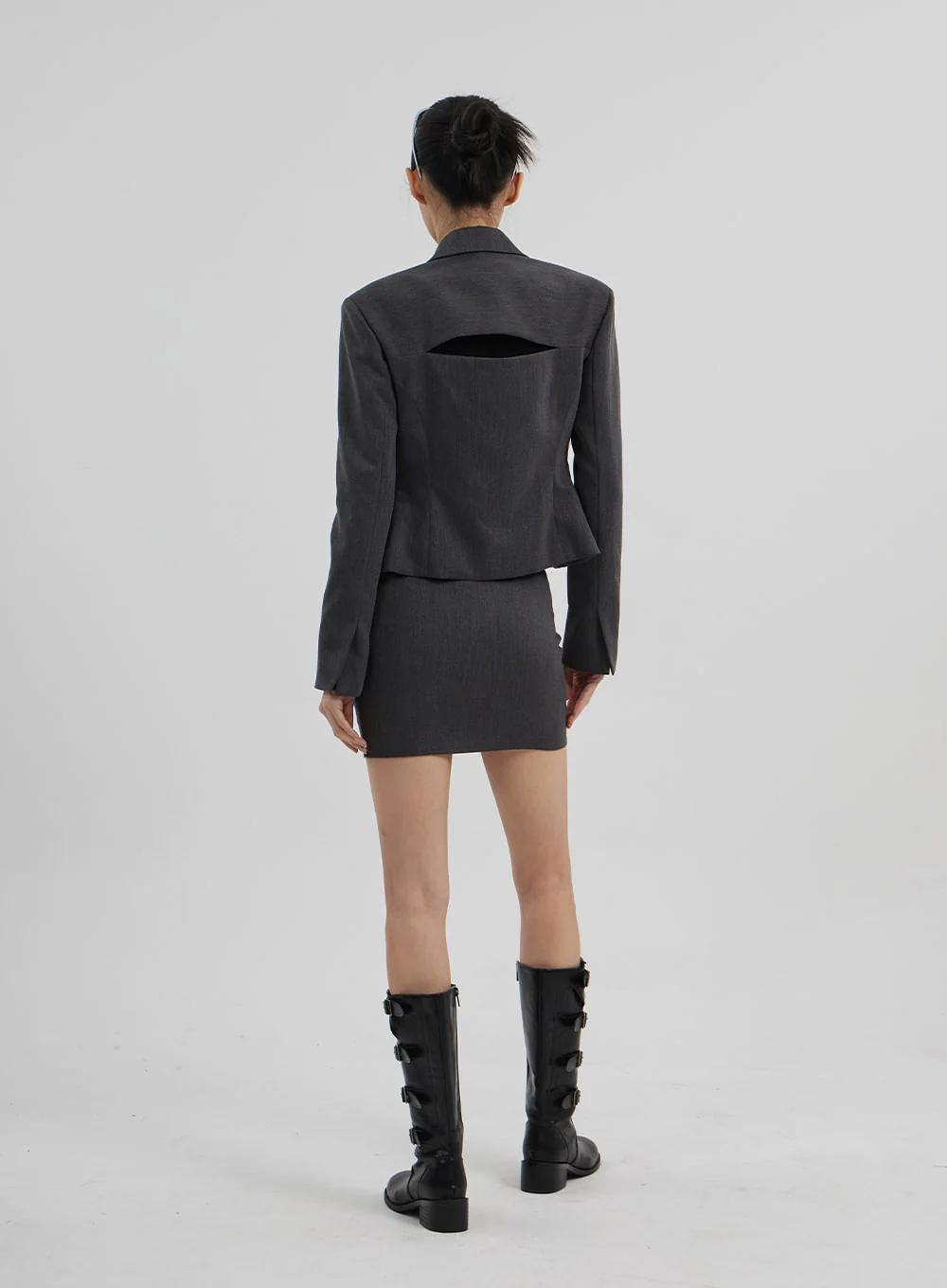 Waist Strap Mini Skirt CF309 - Image 12