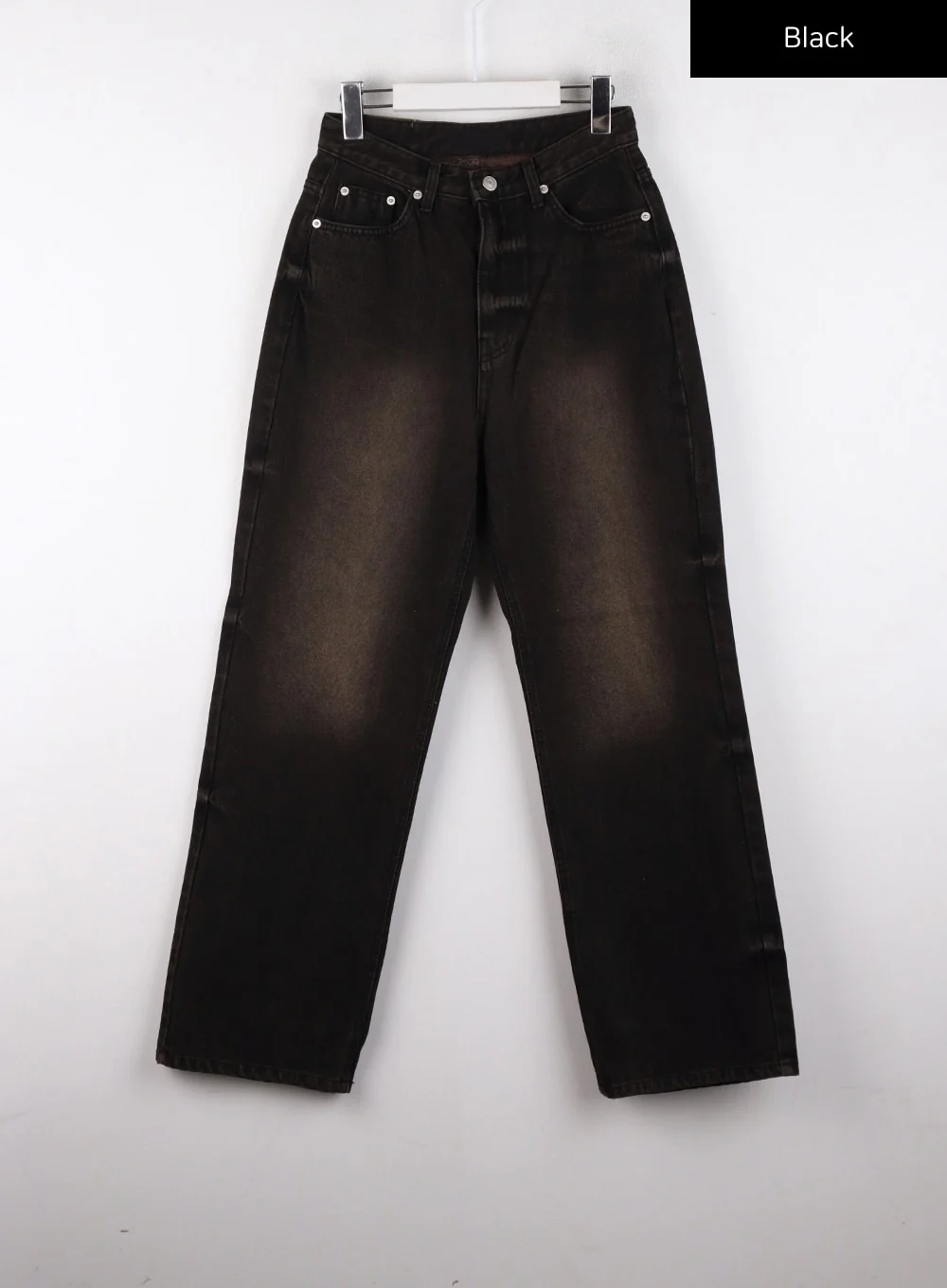 Washed Denim Wide Leg Jeans CD308 - Image 11