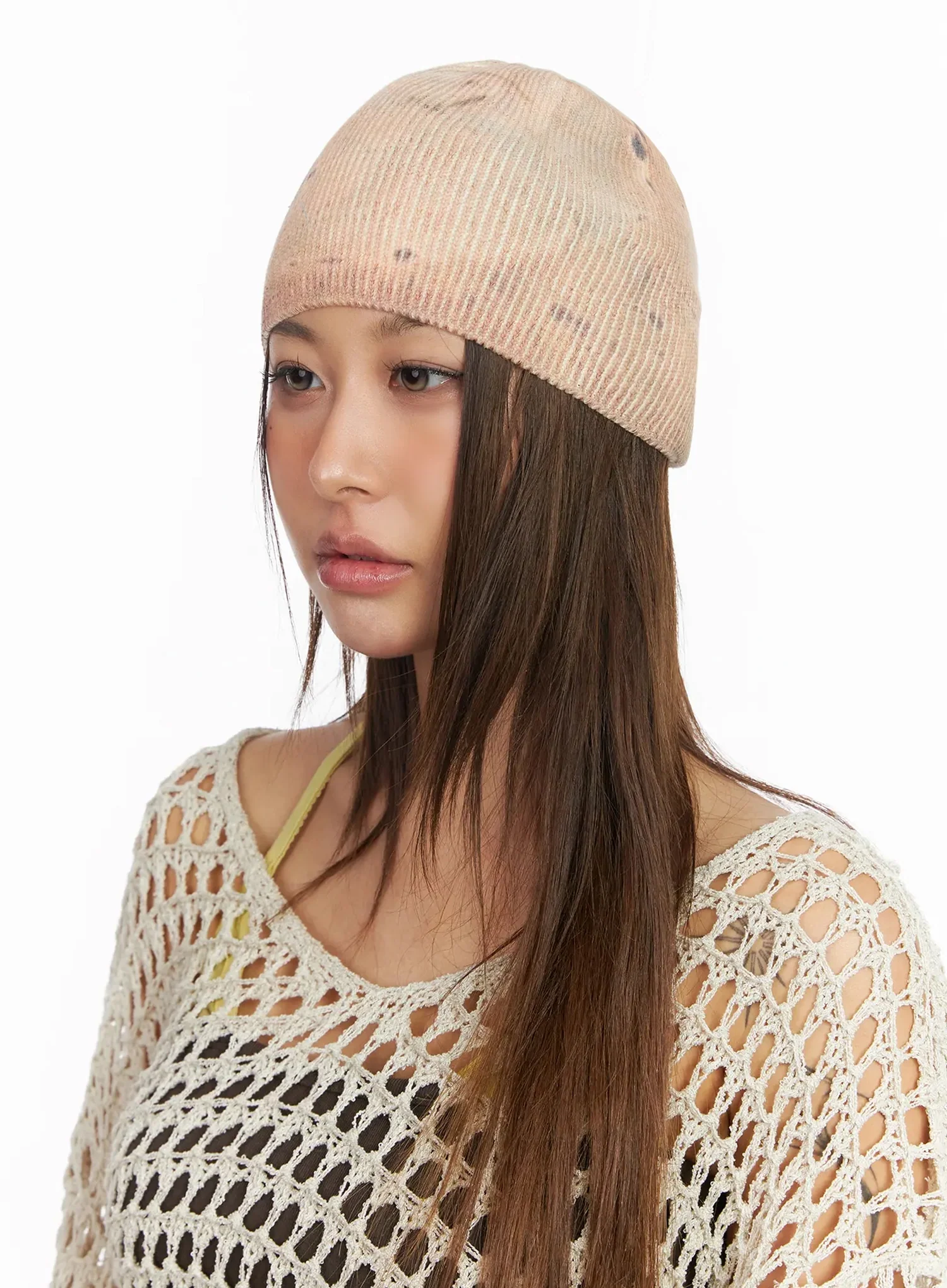 Washed Graffiti Print Beanie IA527 - Image 7