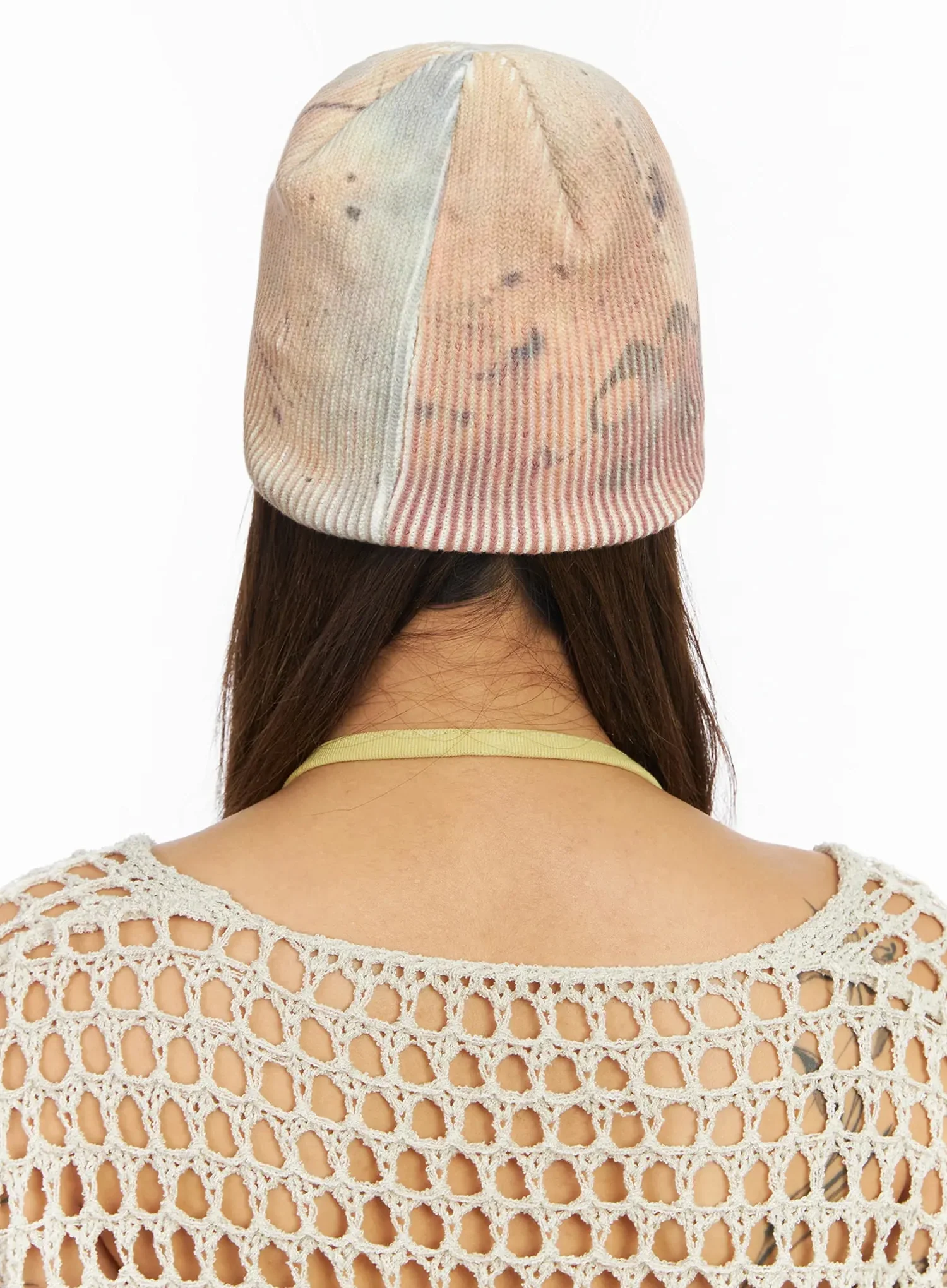 Washed Graffiti Print Beanie IA527 - Image 9