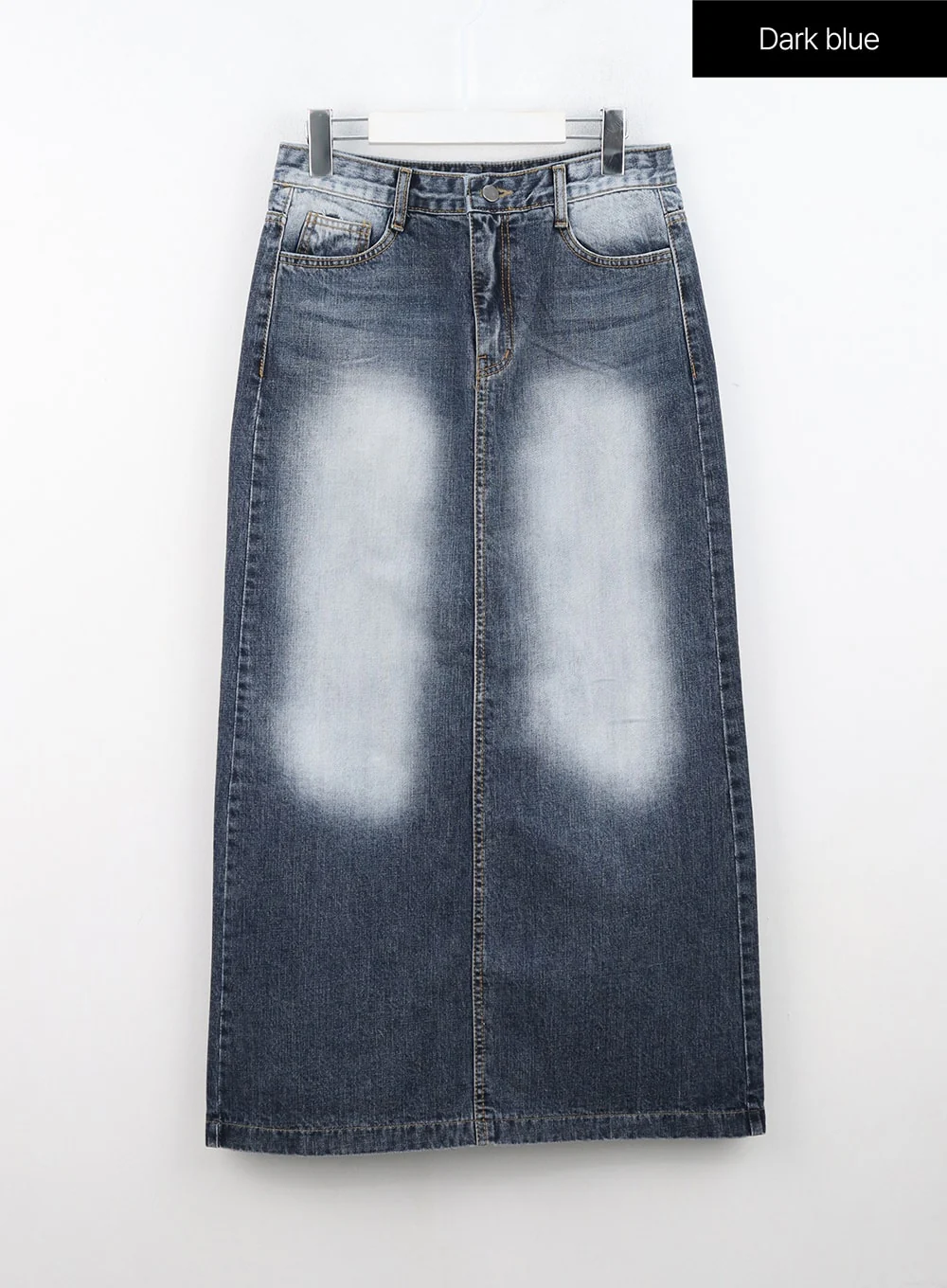 Washed Maxi Denim Skirt IN314 - Image 11