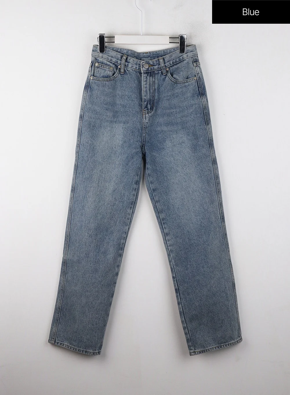 Washed Straight Wide Denim OJ405 - Image 7