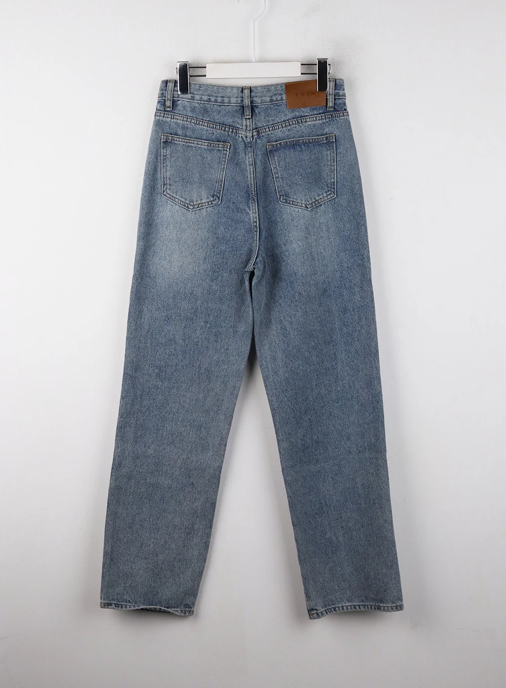 Washed Straight Wide Denim OJ405 - Image 8