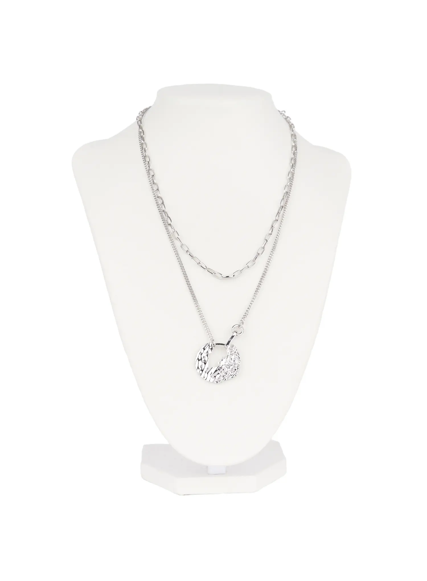 Wave Double Layer Necklace F502 - Image 3
