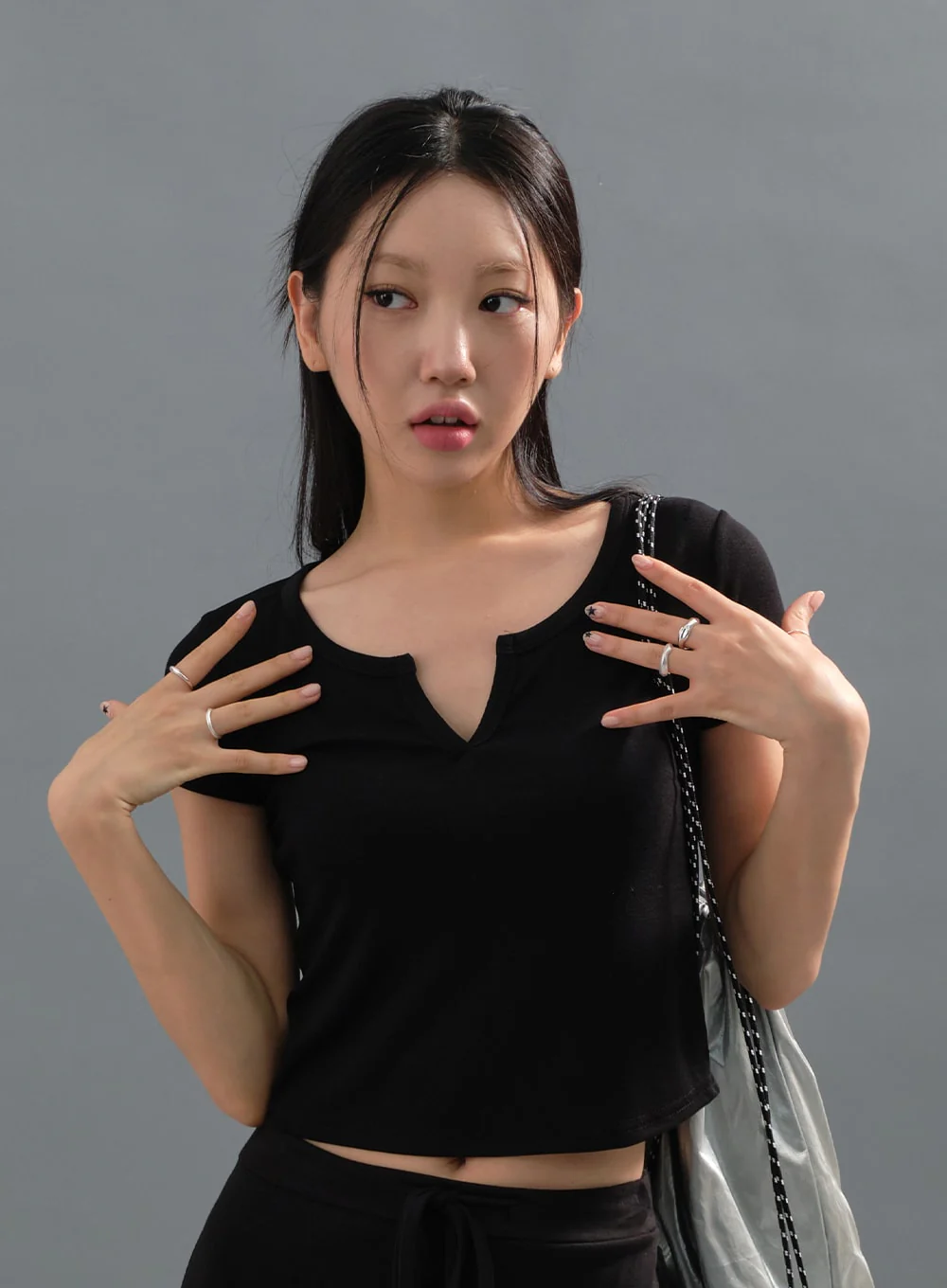 Wavy 5 Set Rings CJ17 - Image 3