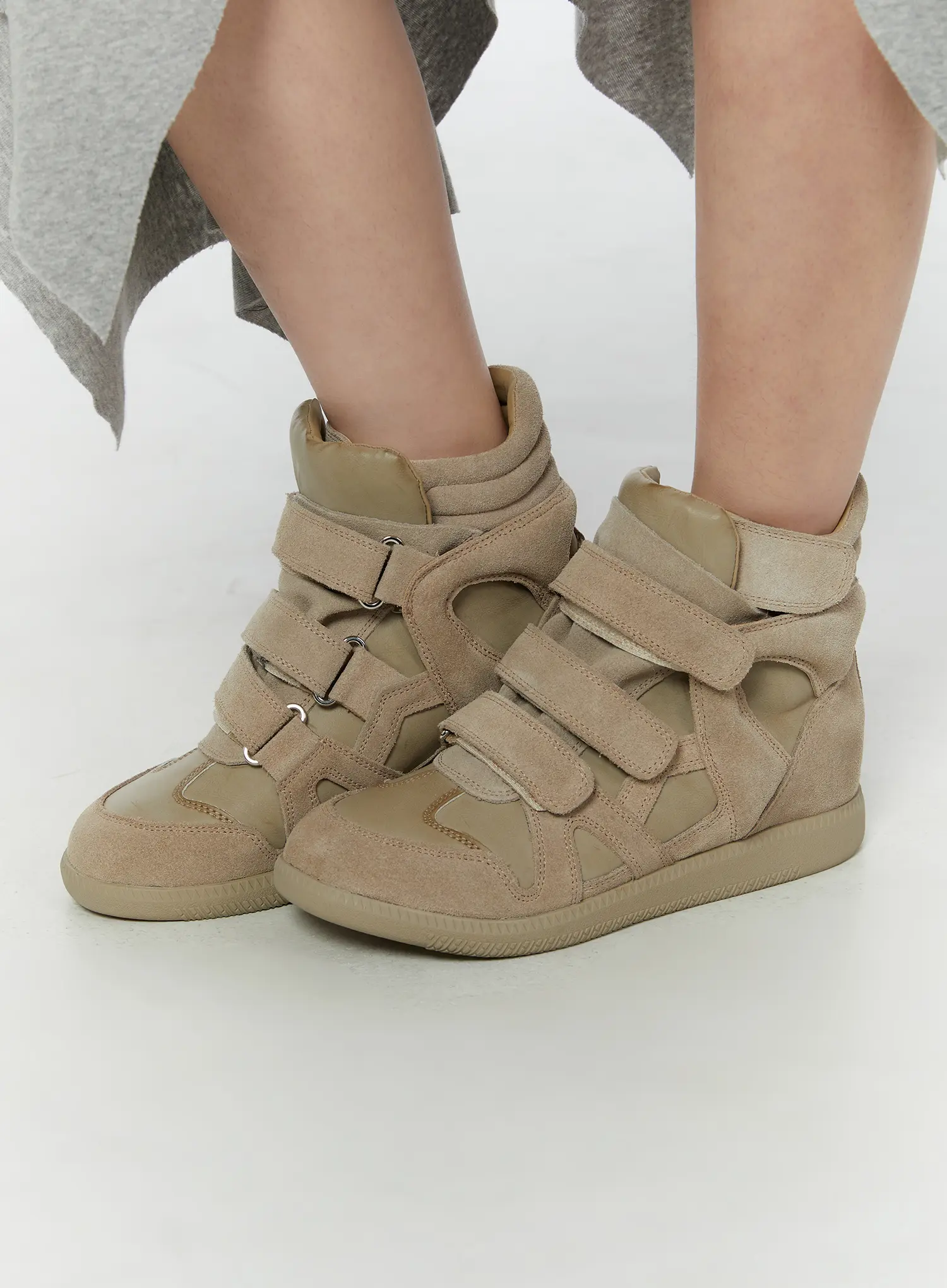 Wedge High-Top Sneakers CY519