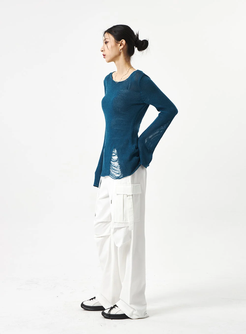 Wide Cargo Pants CA311 - Image 10
