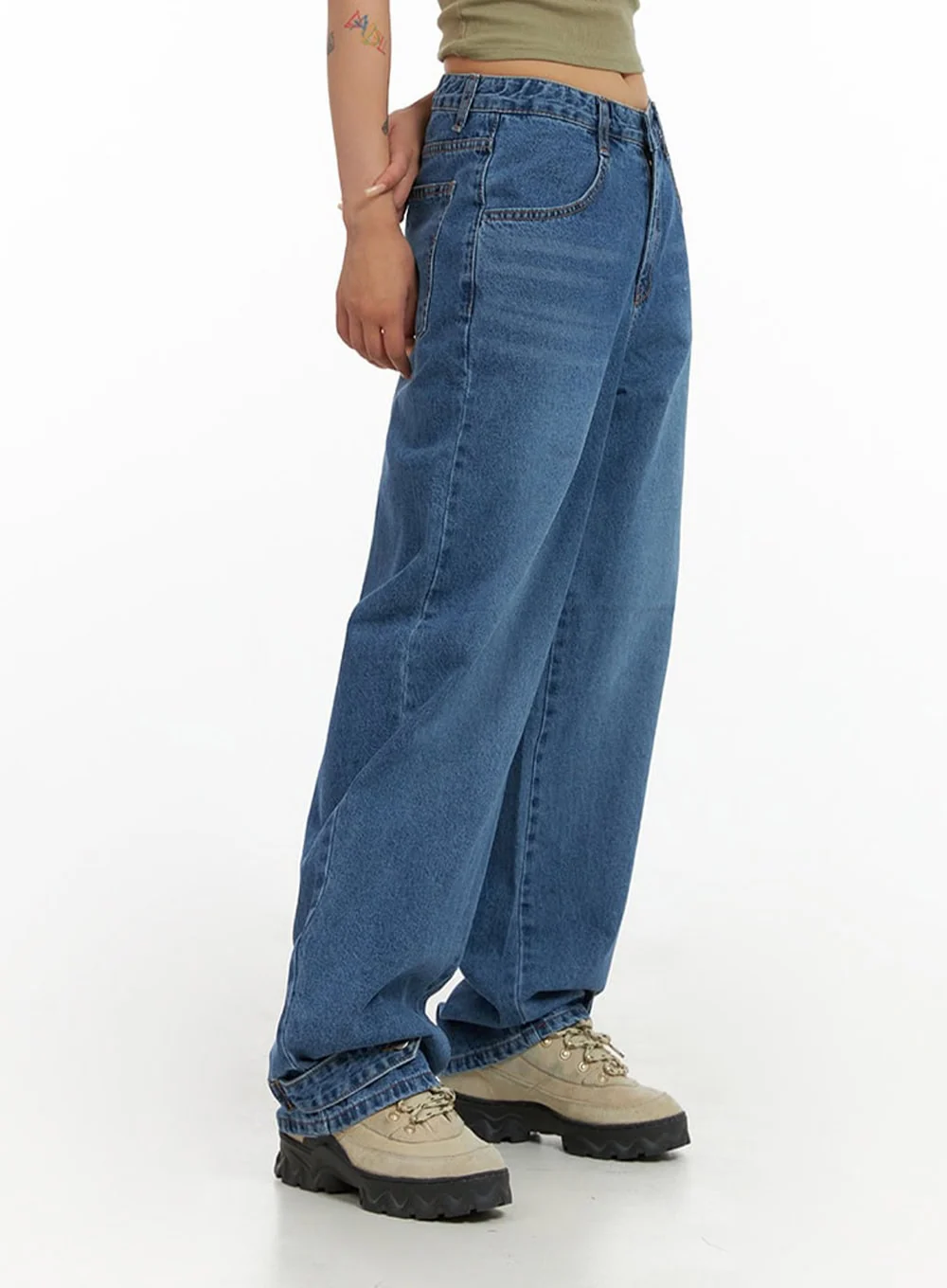Wide Leg Baggy Jeans CL415 - Image 5