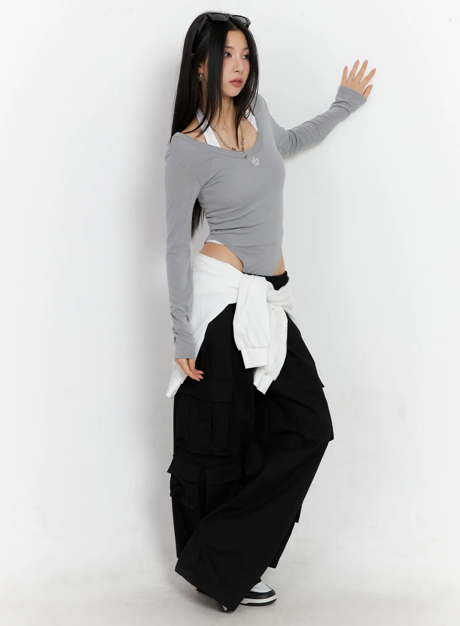 Wide Leg Cargo Pants CC1109 - Image 2