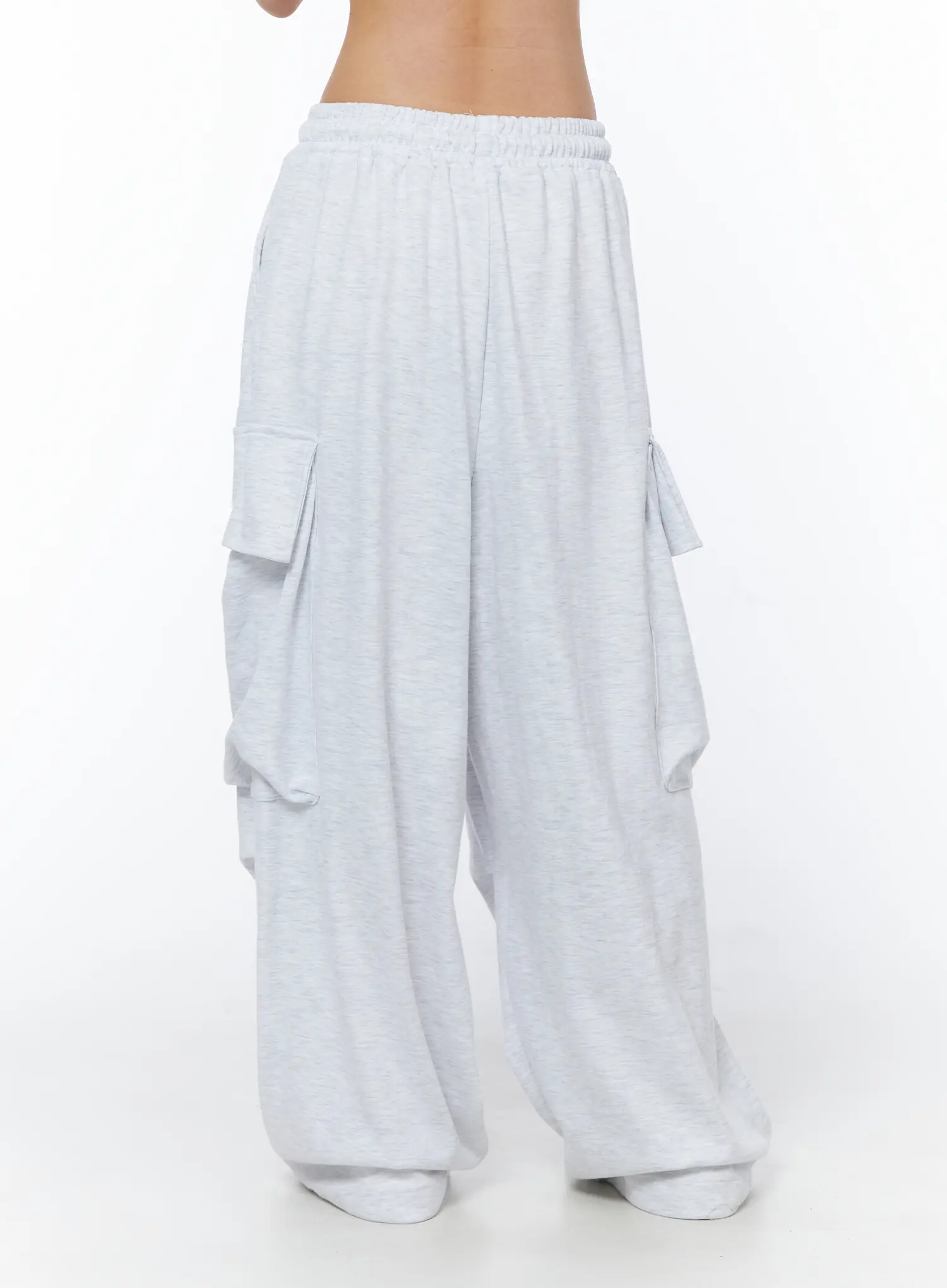 Wide Leg Cargo Sweatpants CY527 - Image 7