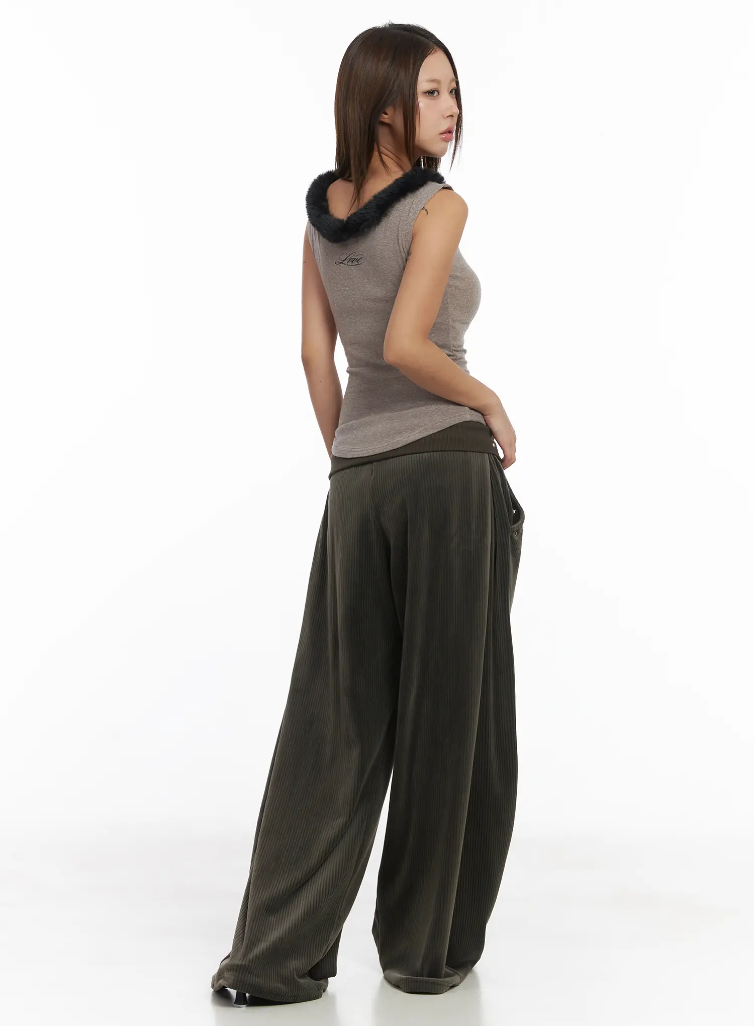 Wide-Leg Corduroy Training Pants CJ513 - Image 7