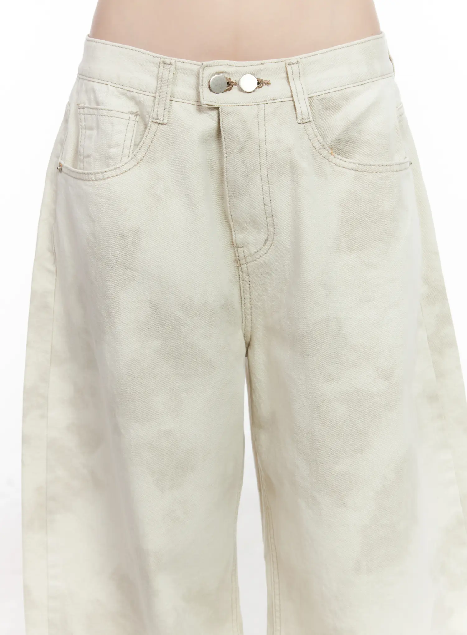 Wide Leg Cotton Pants CM526 - Image 3