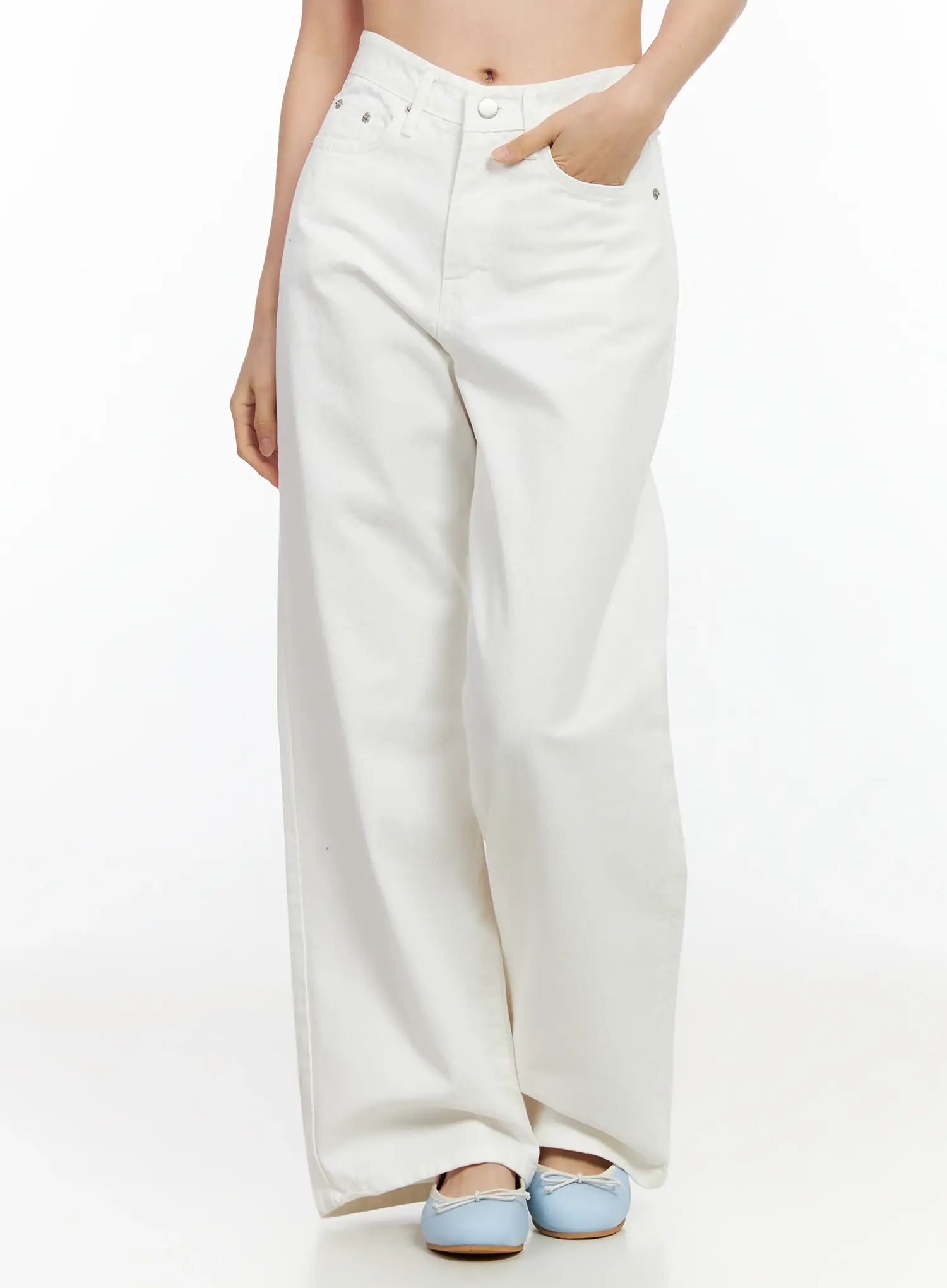 Wide Leg Cotton Pants IM524