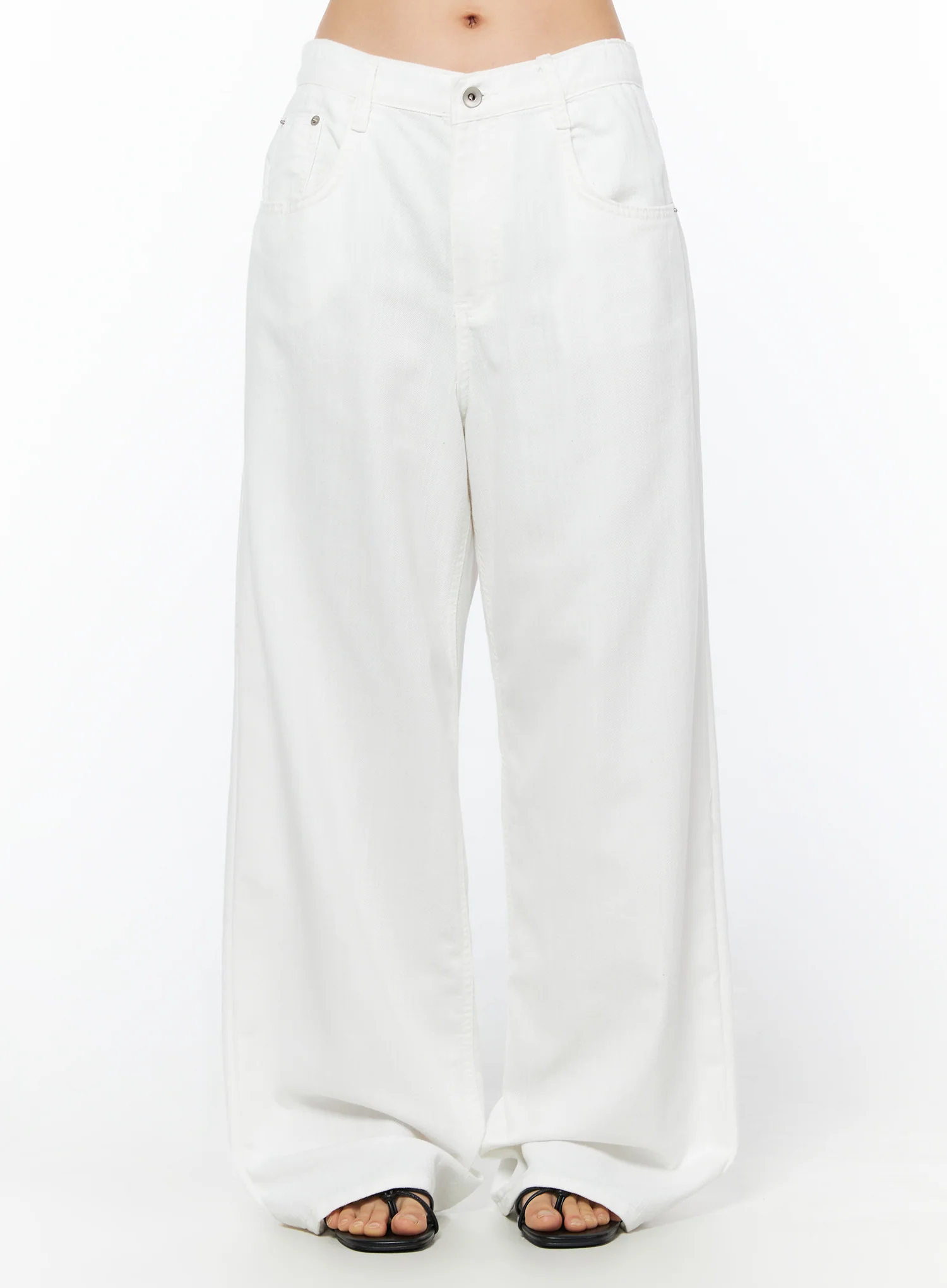 Wide Leg Cotton Pants IU516