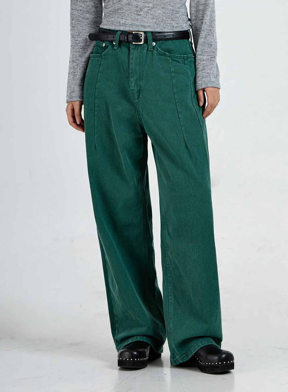 Wide Leg Cotton Pants Unisex CO13 - Image 17