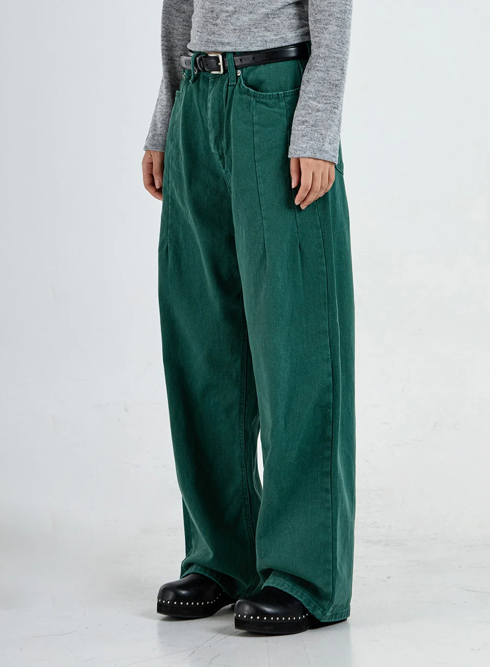 Wide Leg Cotton Pants Unisex CO13 - Image 18