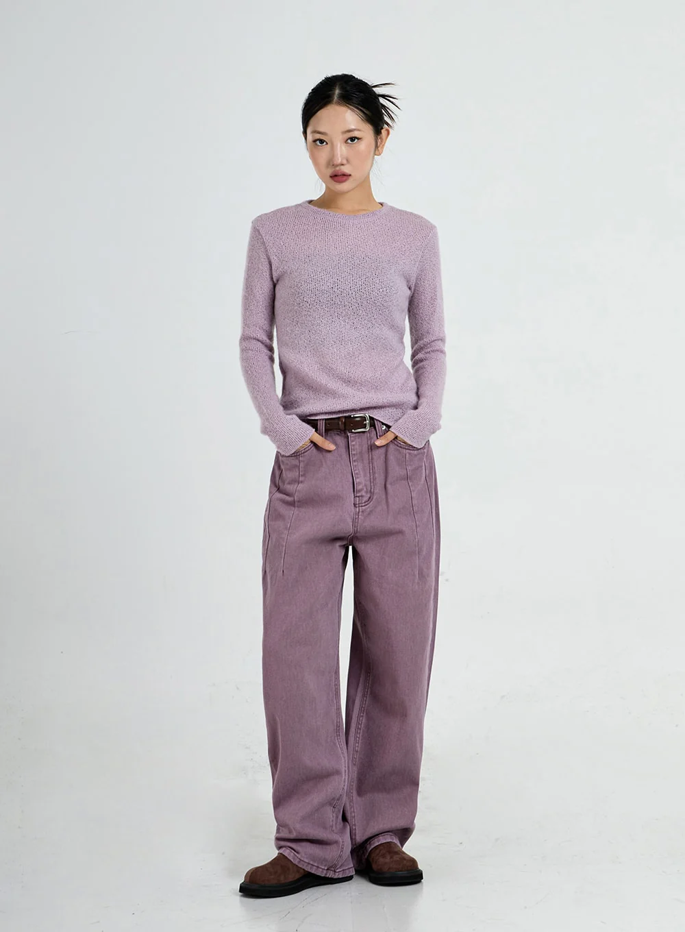 Wide Leg Cotton Pants Unisex CO13 - Image 3