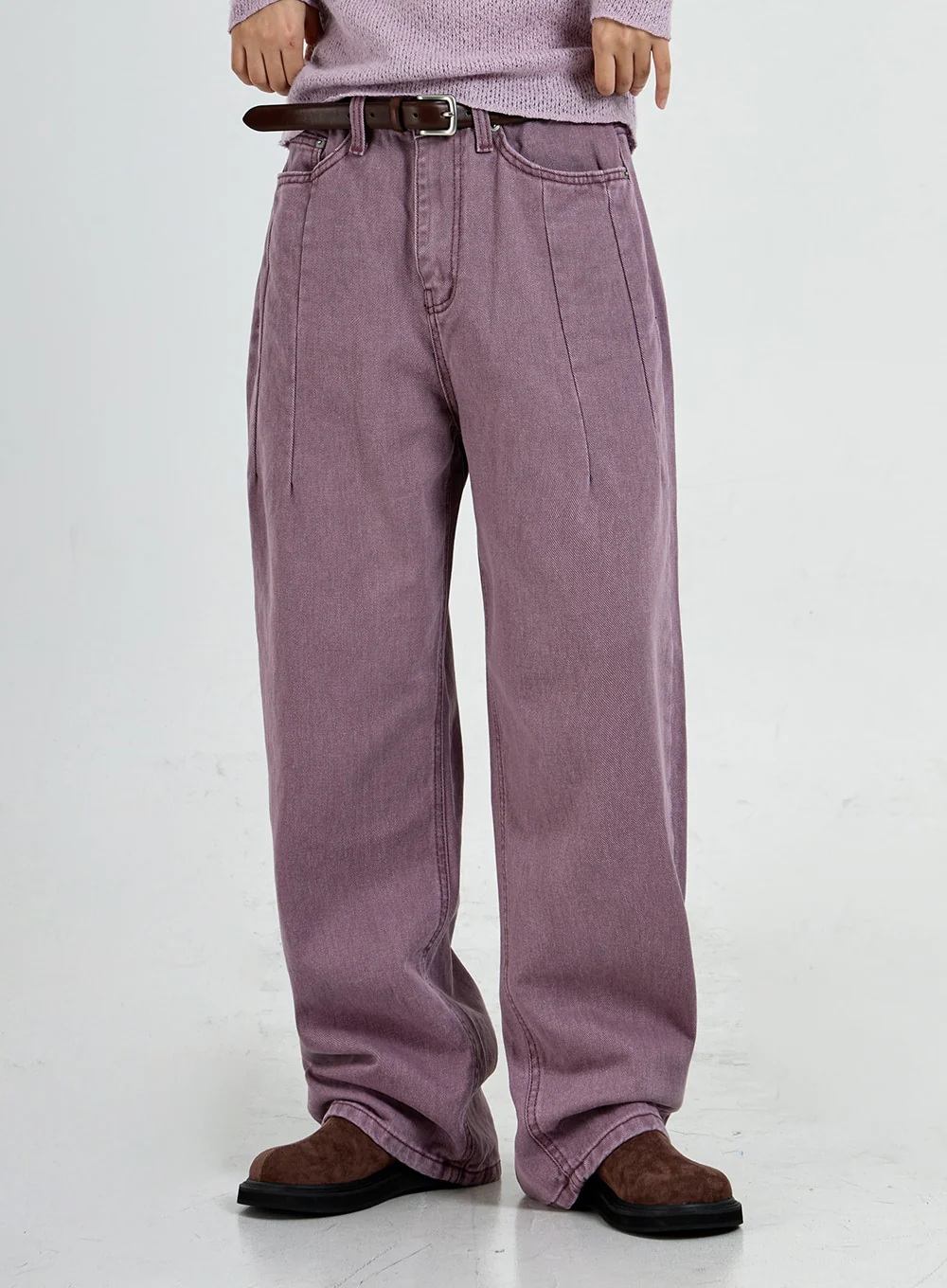 Wide Leg Cotton Pants Unisex CO13 - Image 5