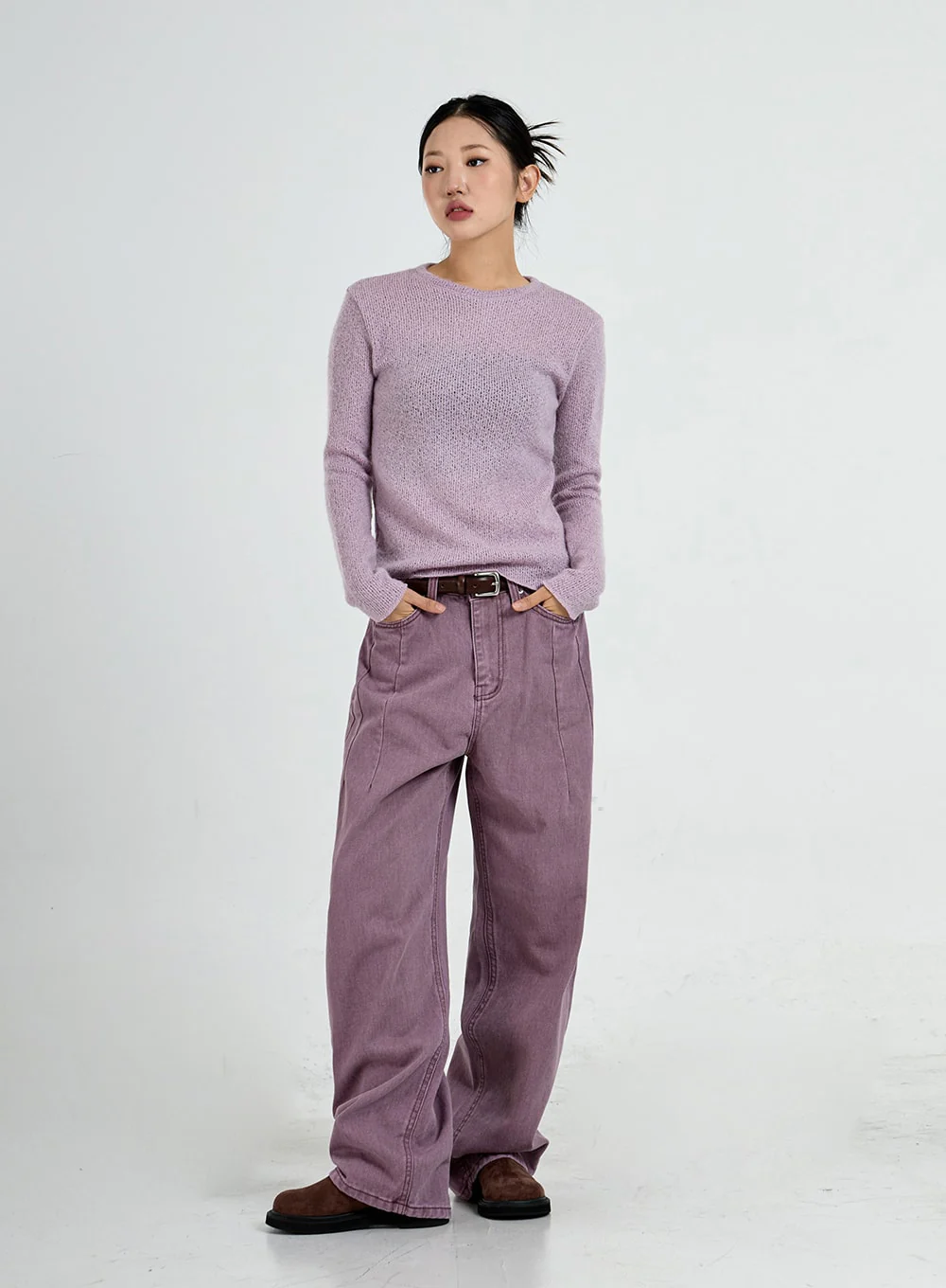 Wide Leg Cotton Pants Unisex CO13 - Image 7