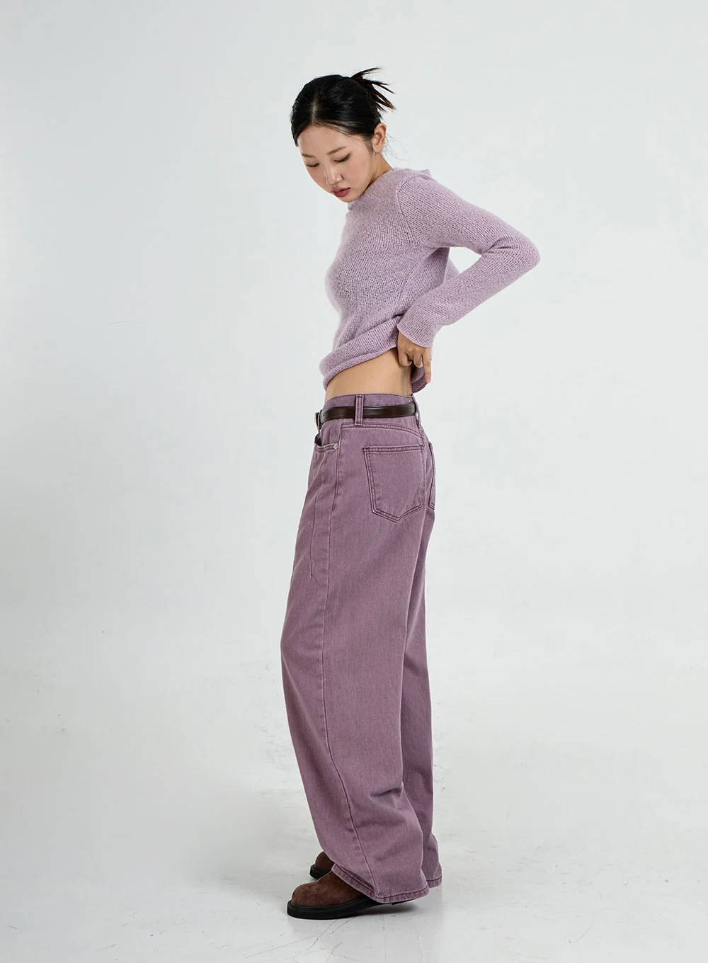 Wide Leg Cotton Pants Unisex CO13 - Image 8