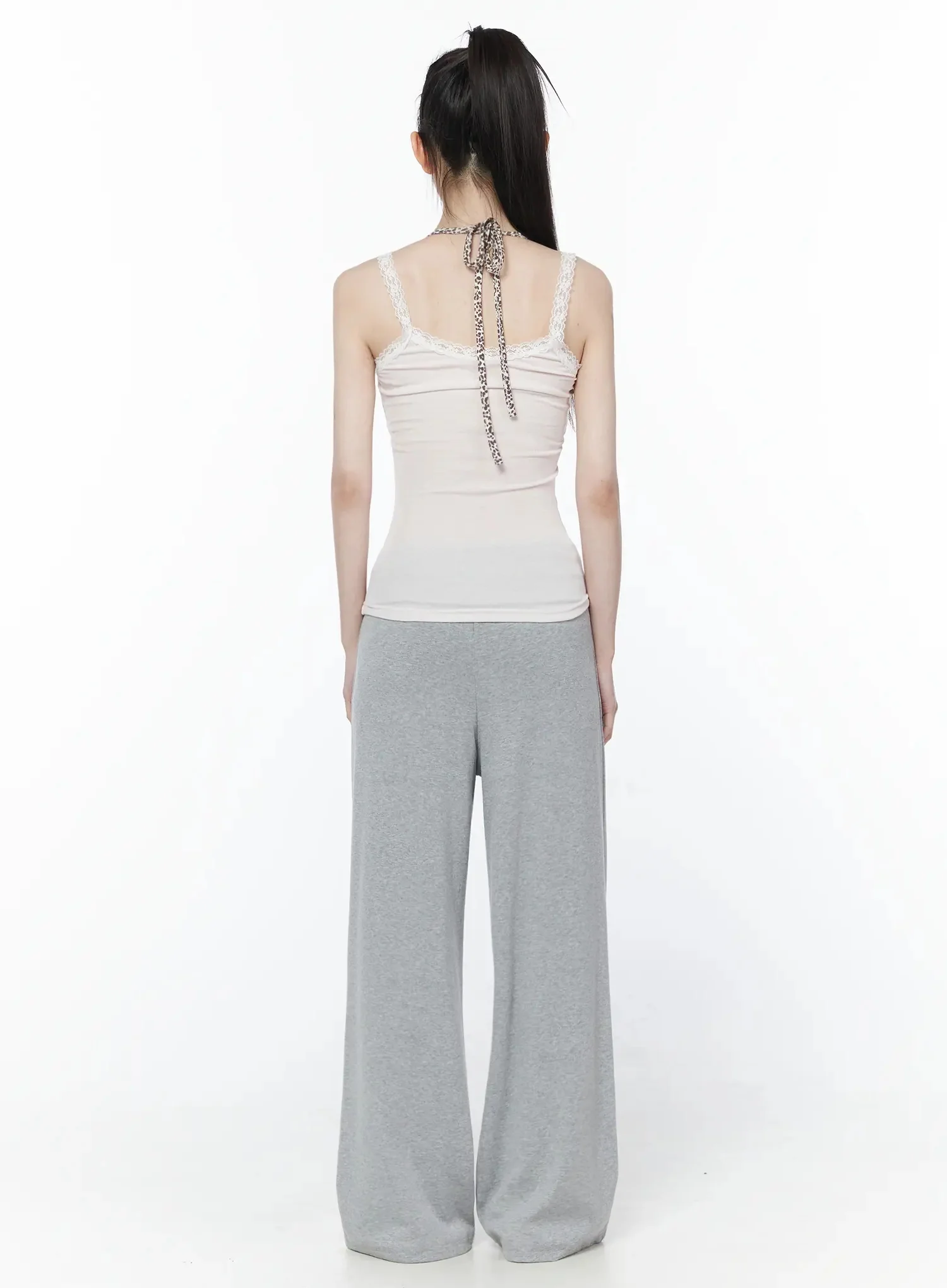 Wide-Leg Foldover Sweatpants IU512 - Image 9