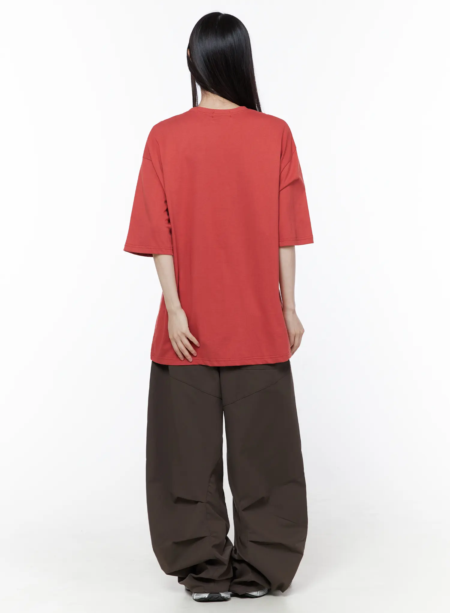 Wide Leg Pintuck Cargo Pants CU519 - Image 5