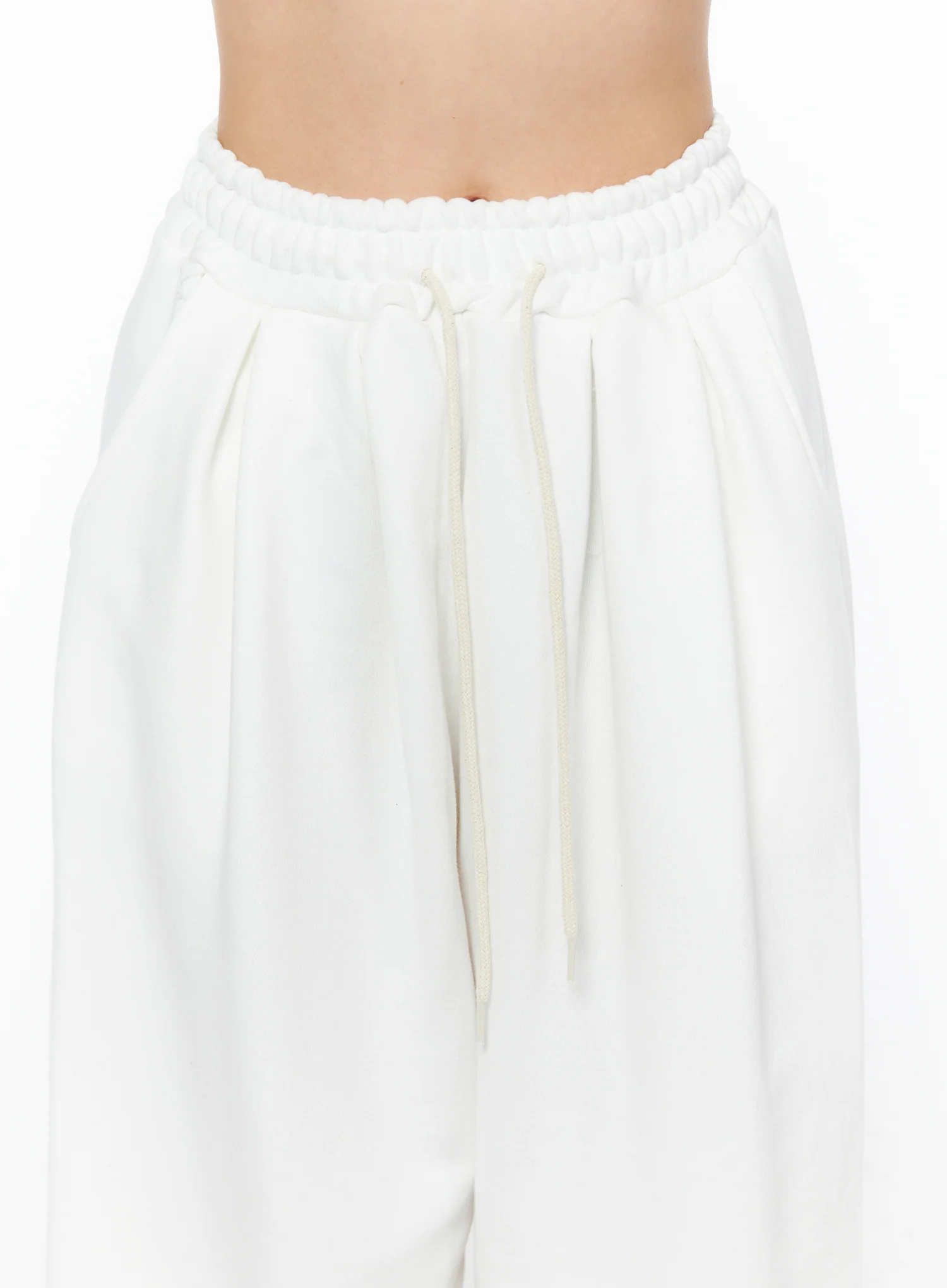 Wide Leg Pleated Sweatpants IU516 - Image 7