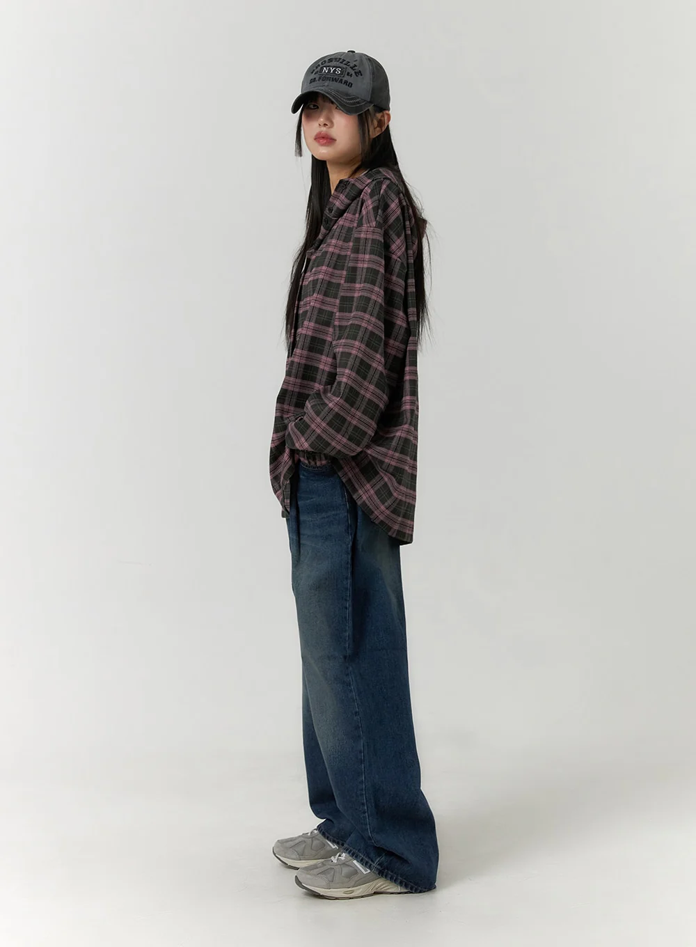 Wide Leg Washed Denim Jeans CF407 - Image 3