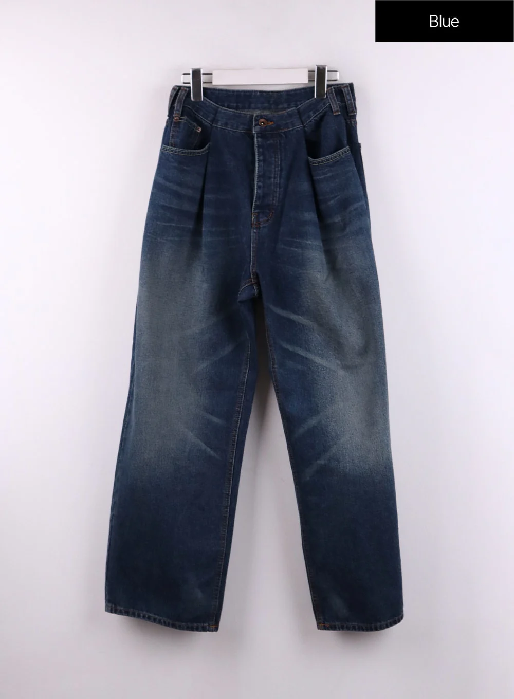 Wide Leg Washed Denim Jeans CF407 - Image 8