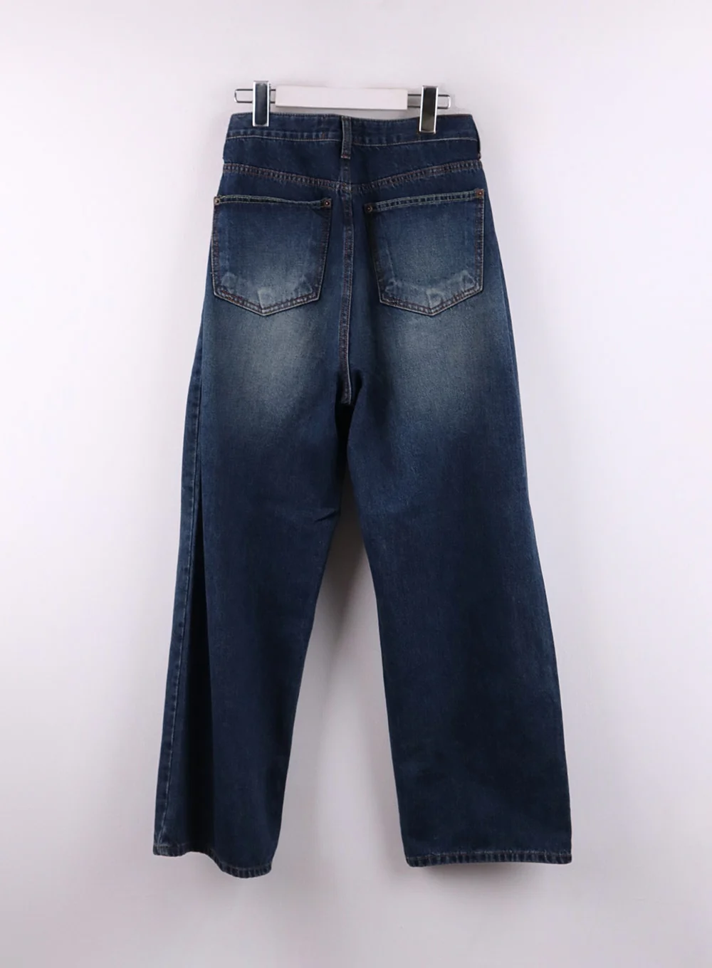 Wide Leg Washed Denim Jeans CF407 - Image 9