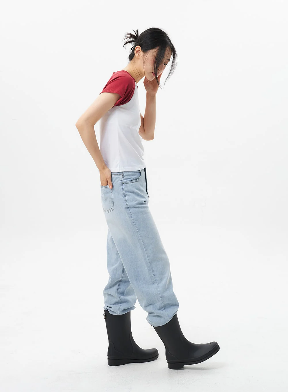 Wide Straight Leg Jeans OL304 - Image 4