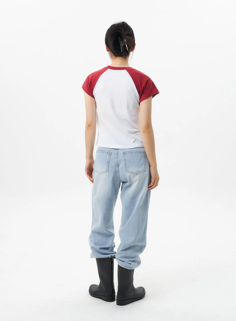 Wide Straight Leg Jeans OL304 - Image 9