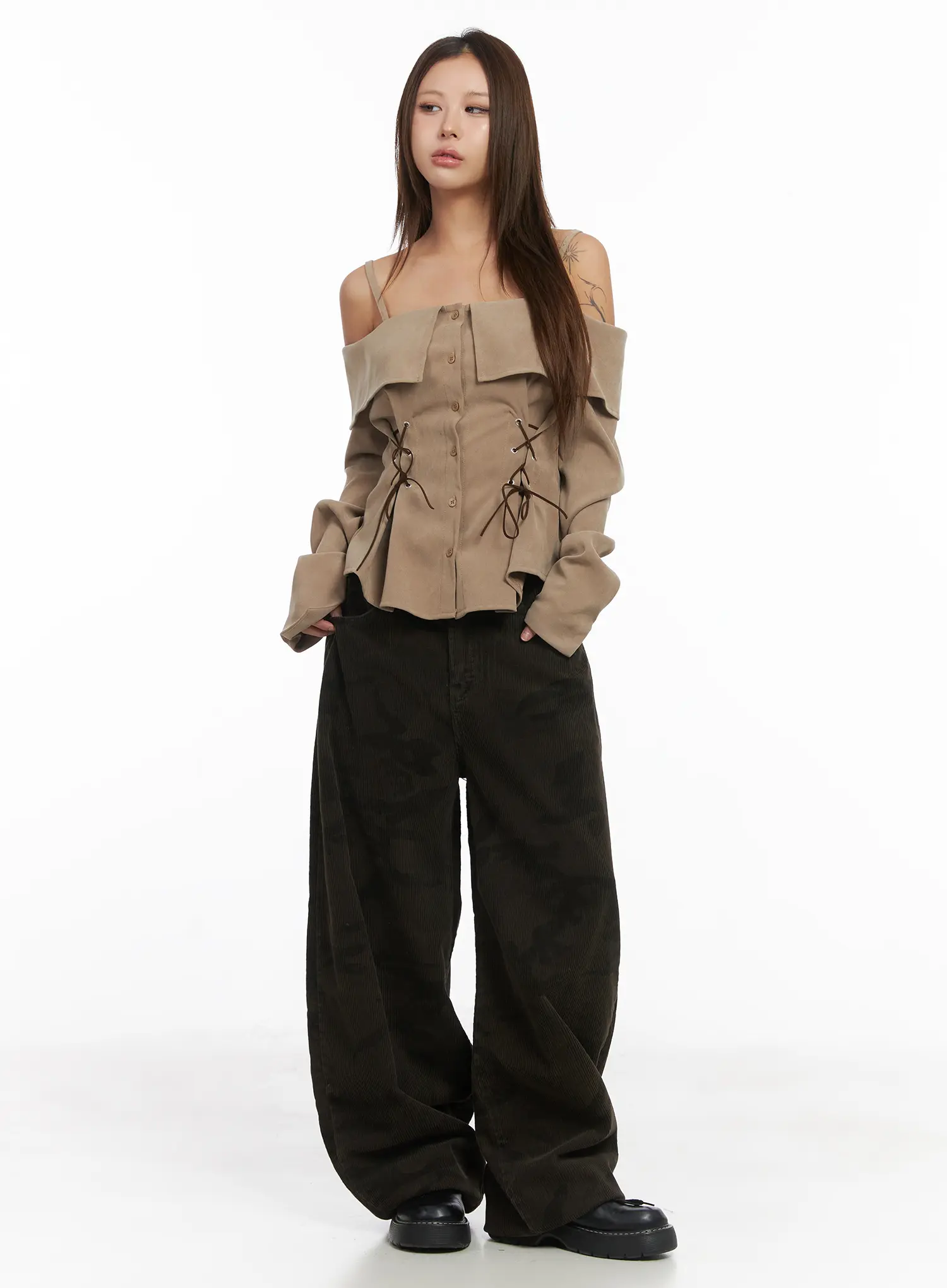 Willow Camo Wide Pants CJ512 - Image 3