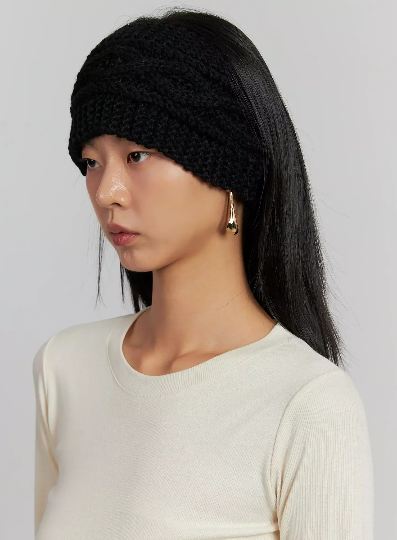 Winter Knit Hearband IJ505 - Image 4