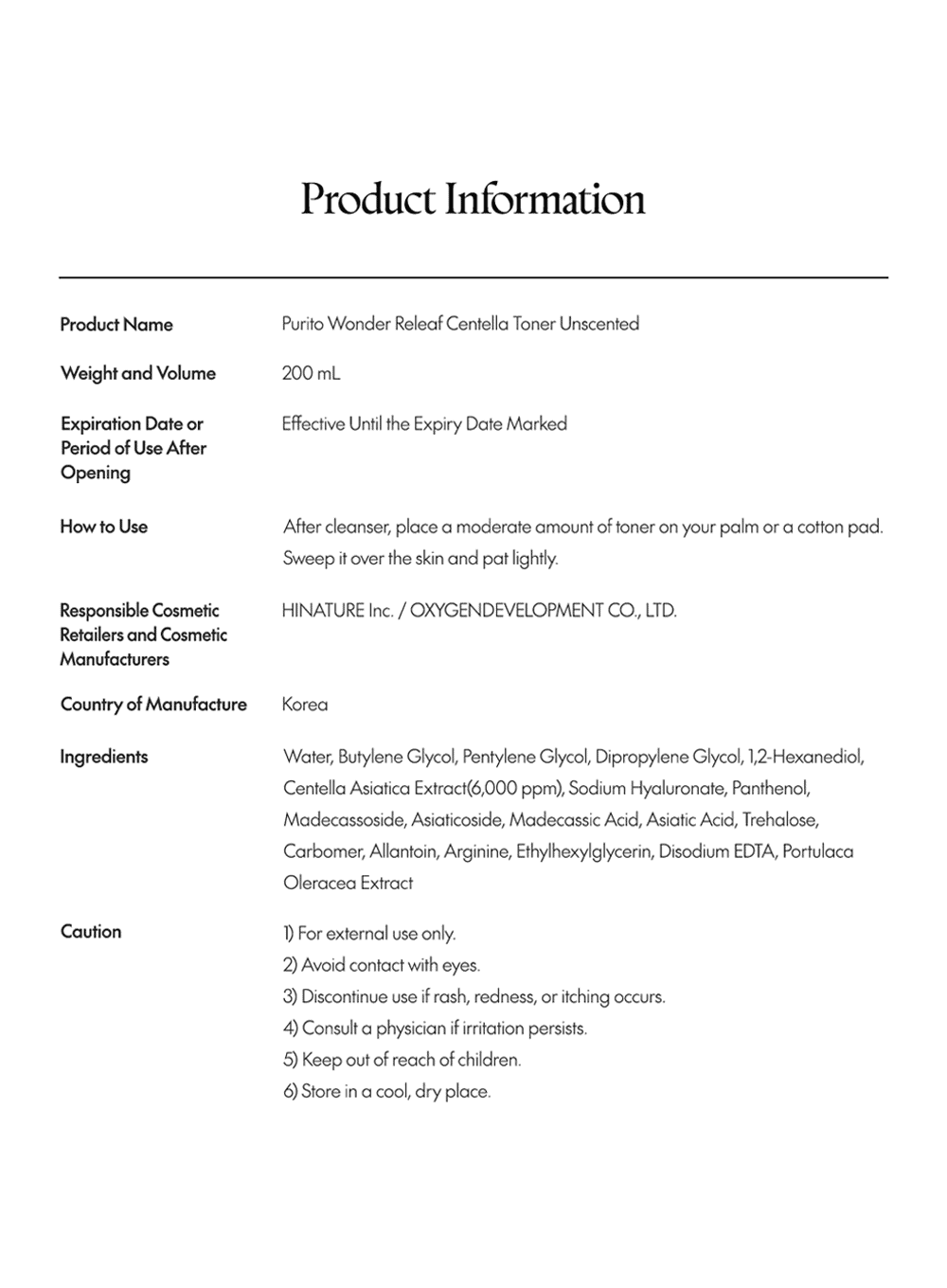 Wonder Releaf Centella Toner Unscented (200ml) - Image 14