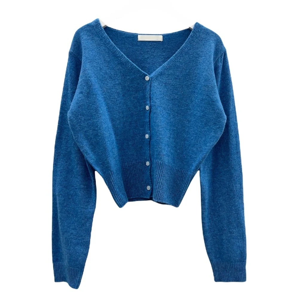 Wool Crop Cardigan F4 - Image 9
