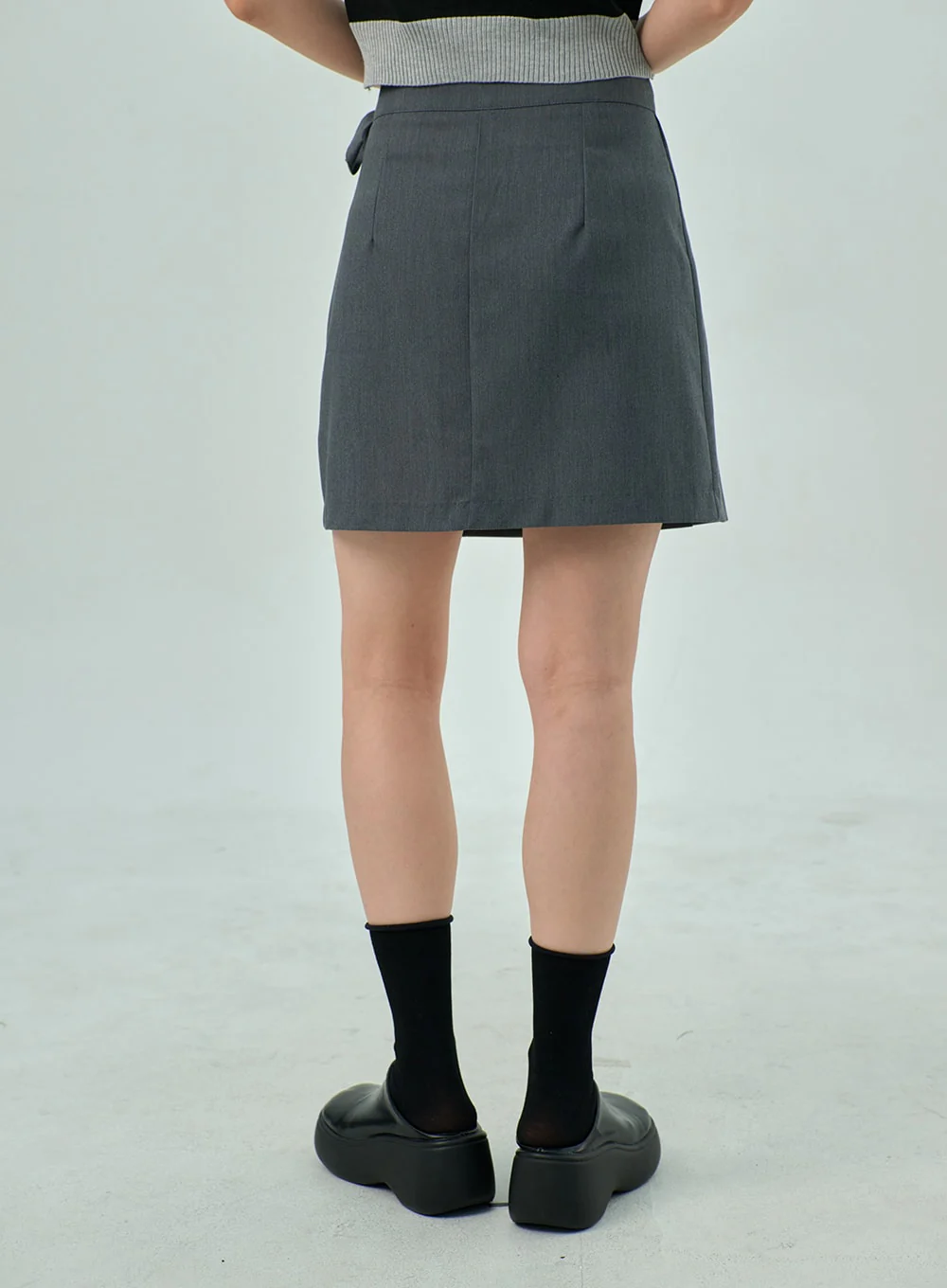 Wrapped Pleated Mini Skirt OY315 - Image 8