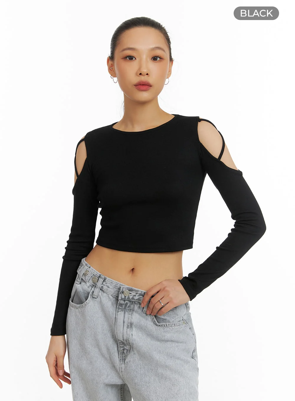 X-Strap Cut-Out Crop Top IA417 - Image 8