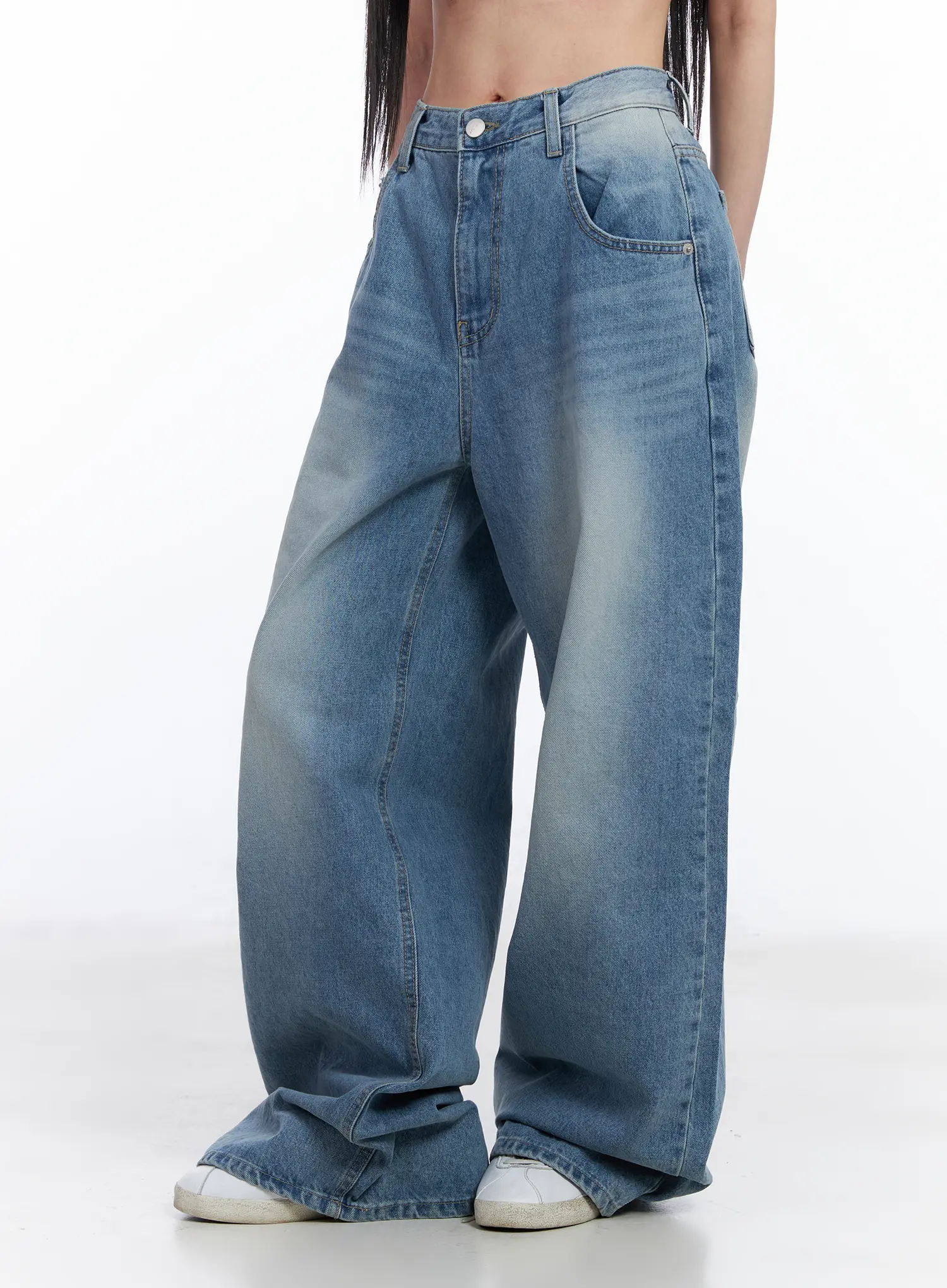 Yoon Washed Baggy Jeans CF518 - Image 3